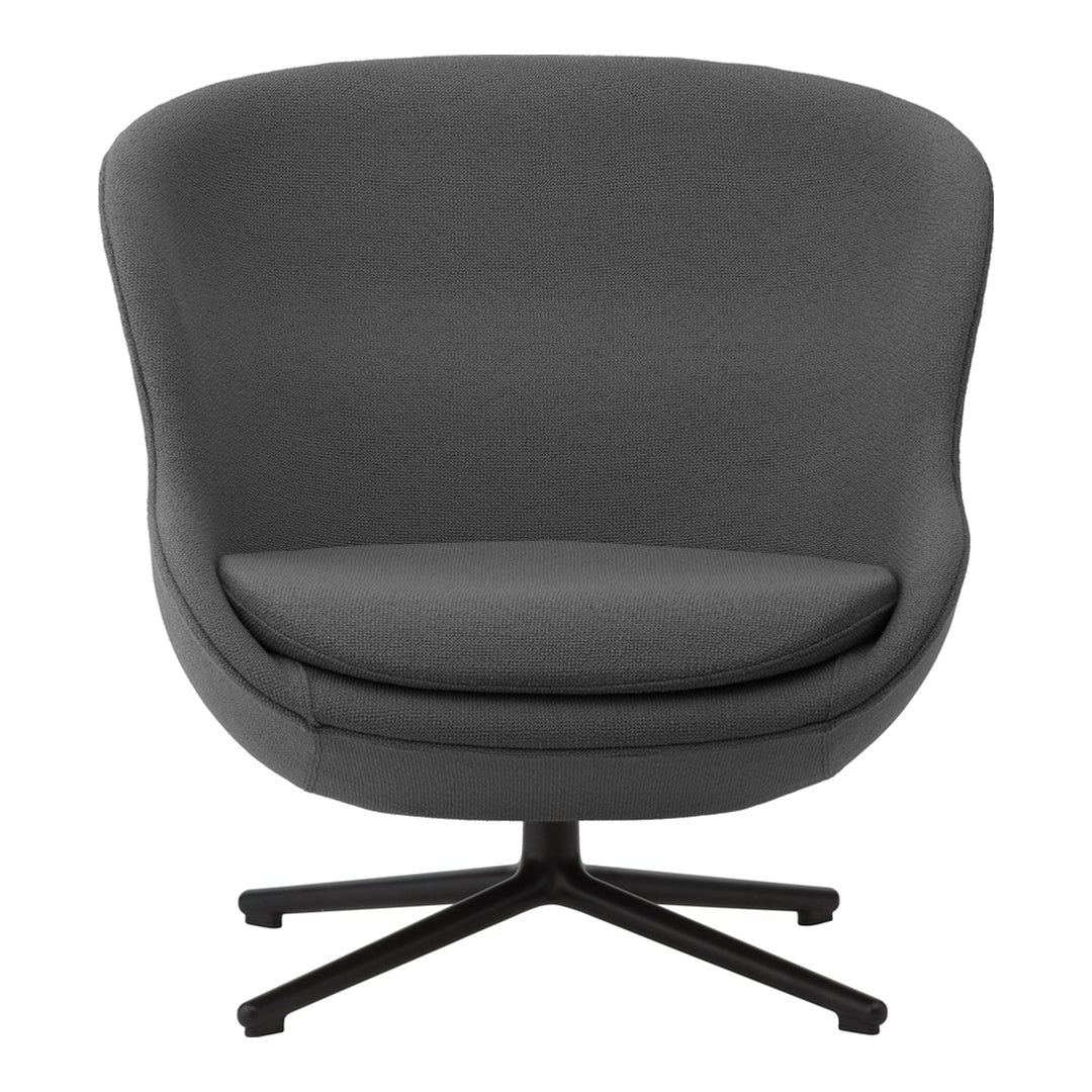 Modern Hyg Lounge Chair with Low Swivel Base - Comfortable Recliner for Living Room, Bedroom, or Office Relaxation
