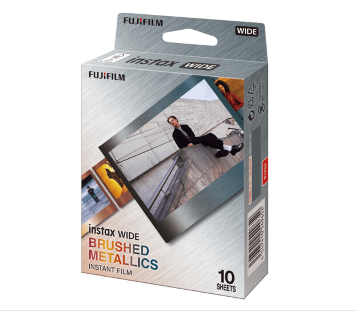 FUJIFILM INSTAX WIDE Brushed Metallics Instant Film (10 Exposures) - Perfect for Parties, Weddings & Creative Photography - Capture & Share Memories Instantly