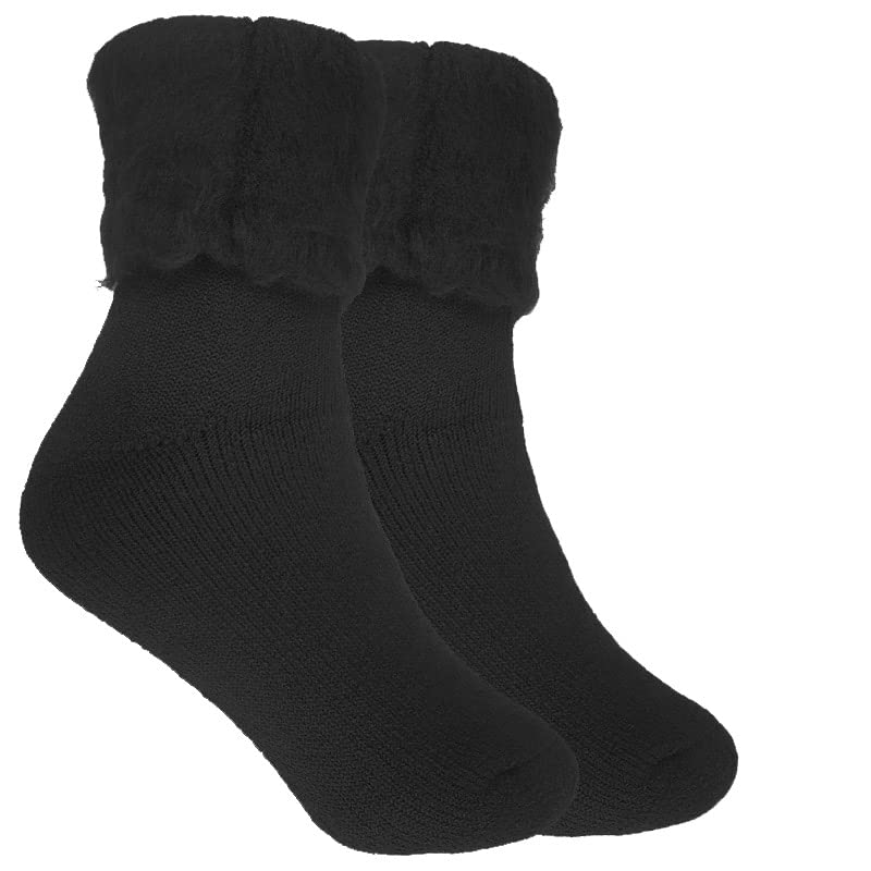TT ThreadTrade 3-Pack Extra Thick Fleece Thermal Socks for Men & Women - 2.3 Tog Soft Brushed Insulated Winter Socks - Perfect for Cold Weather, Hiking, and Indoor Comfort