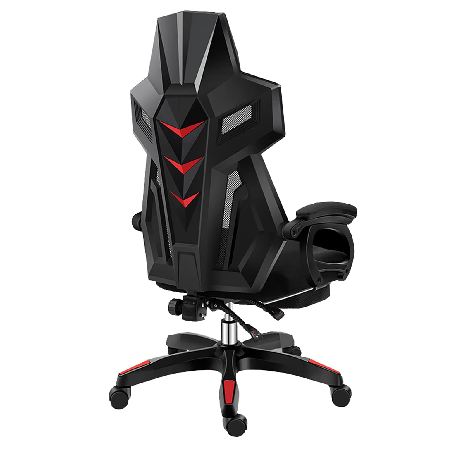 Premium Ergonomic Gaming Chair with Lumbar Support & Breathable Mesh Back - Adjustable Height, Hidden Leg Rest - Perfect for PC Gaming, Office Work & Home Use