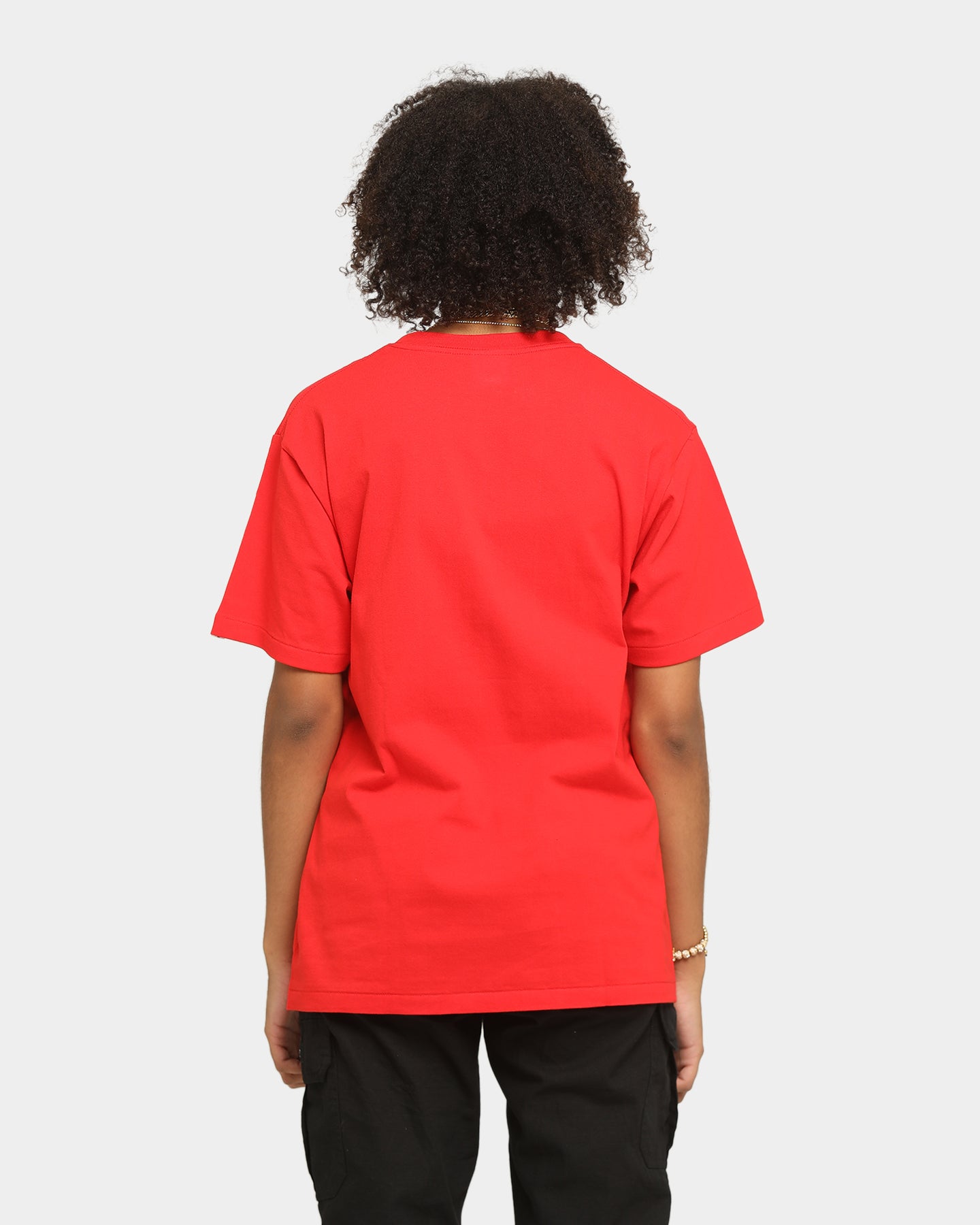 BAPE Men's Ape Head Logo Short Sleeve T-Shirt - Red Cotton Streetwear Tee for Casual Wear & Urban Fashion