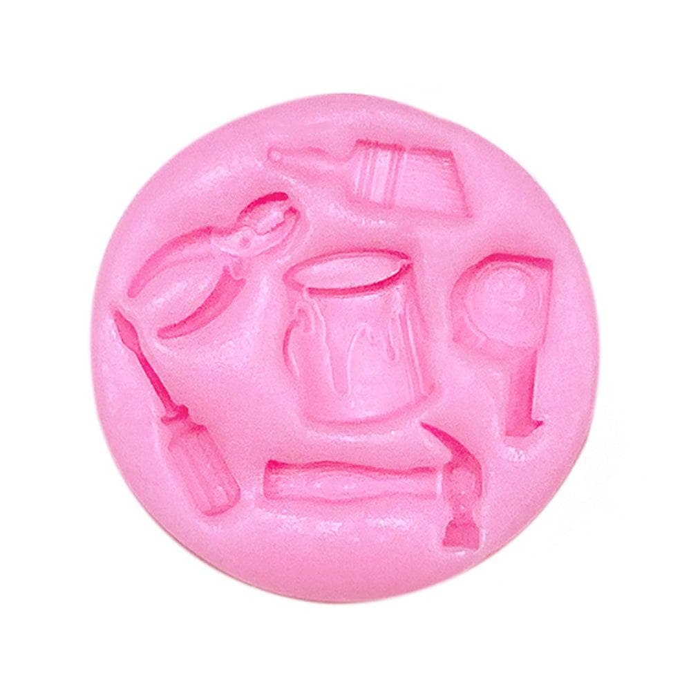 DIY Silicone Mold for Work Tools - 6 Unique Shapes for Crafts, Resin Casting & DIY Projects | Perfect for Making Miniature Tools, Keychains & Home Decor