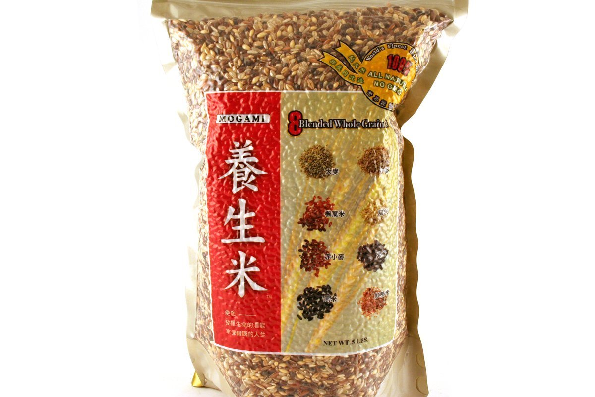 Mogami 8 Blended Whole Grain Rice - 5 Pound Bag | Premium Japanese Mixed Grain Rice for Healthy Cooking | Perfect for Sushi, Rice Bowls & Meal Prep