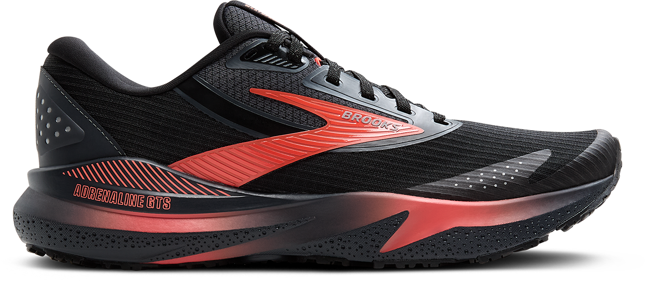 Women's Adrenaline 24 Weatherized Running Shoes - Black/Ebony/Hot Coral - Lightweight Waterproof Trail Running Sneakers for Women, Perfect for Hiking, Jogging & Outdoor Activities