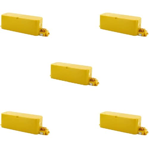 Synergy Digital Vacuum Cleaner Replacement Batteries - 5 Pack Ni-MH 14.4V 3000mAh High Capacity for iRobot Roomba 5250 | Compatible with Robot Vacuum Cleaners | Perfect for Home Cleaning & Pet Hair Removal