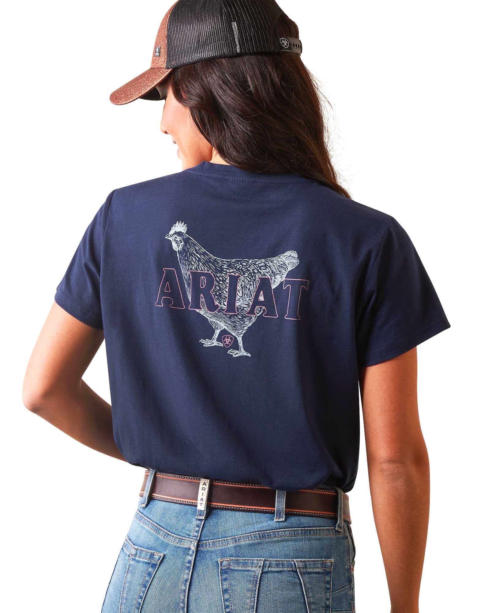 Ariat Women's R.E.A.L. Mama Hen Short Sleeve T-Shirt - Comfortable Cotton Tee for Casual Wear, Outdoor Activities & Western Lifestyle
