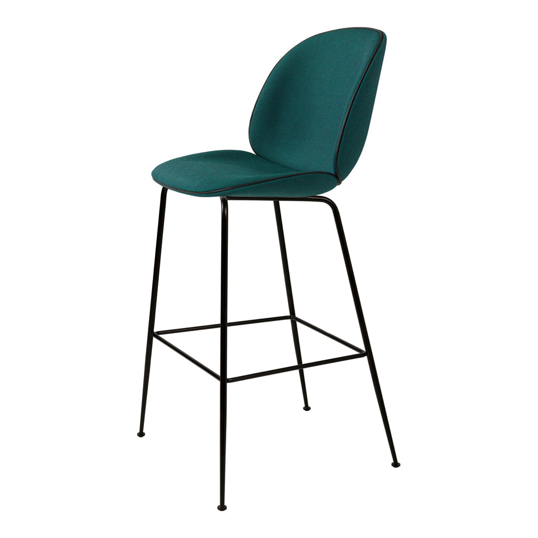 Beetle Bar Chair - Fully Upholstered Counter Stool with Back Support | Modern Kitchen Island Seating, Breakfast Nook & Home Bar Decor
