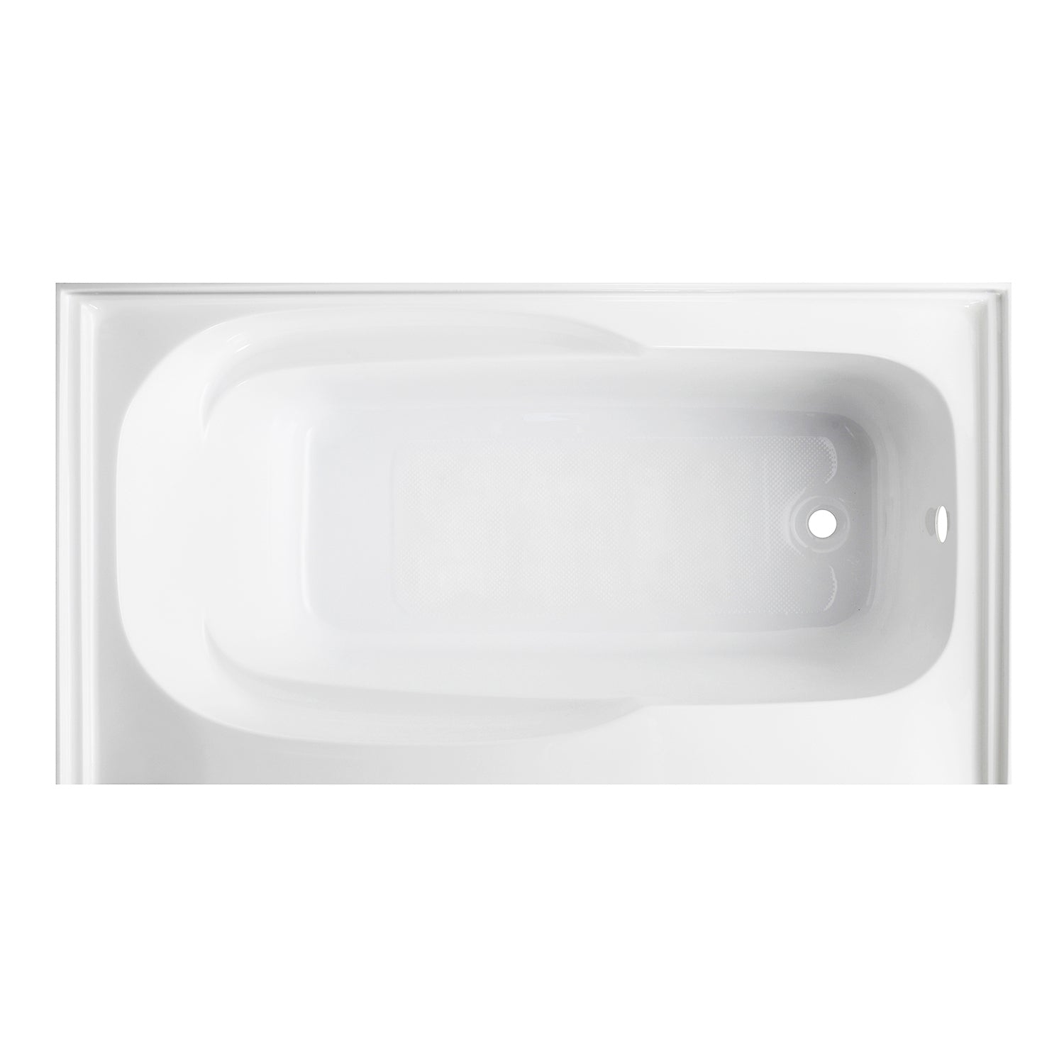 Aqua Eden VTAM6031R21A 60-Inch Acrylic Rectangular 3-Wall Alcove Bathtub with Armrests & Anti-Skid Surface, Right-Hand Drain, Glossy White – Perfect for Modern Bathrooms, Spa-Like Relaxation, and Small Space Solutions