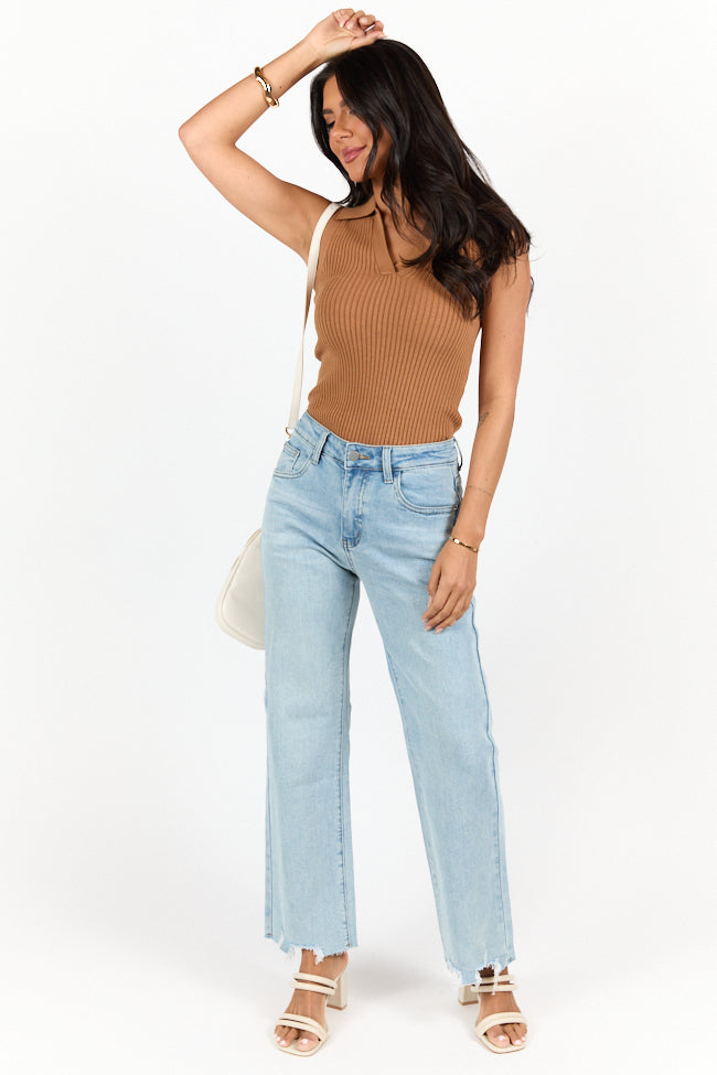 Lily Medium Wash Floral Embroidered Relaxed Crop Jeans for Women | Comfortable High Waist Distressed Denim Pants | Perfect for Casual Outings, Dates & Spring Fashion
