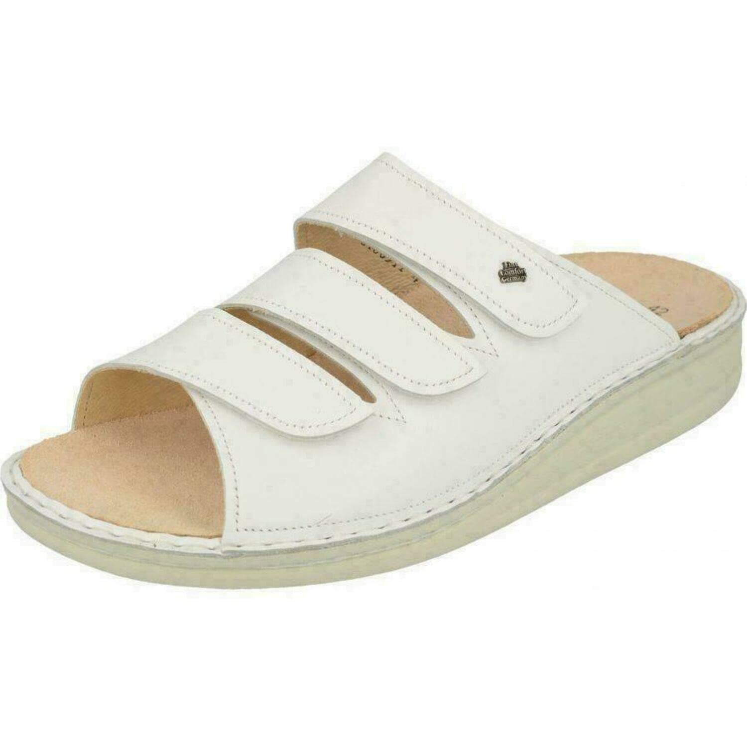 Finn Comfort Women's Classic Sandals - Comfortable Leather Arch Support Sandals for Women Size 34 EU - Perfect for Walking, Travel & Summer Outfits