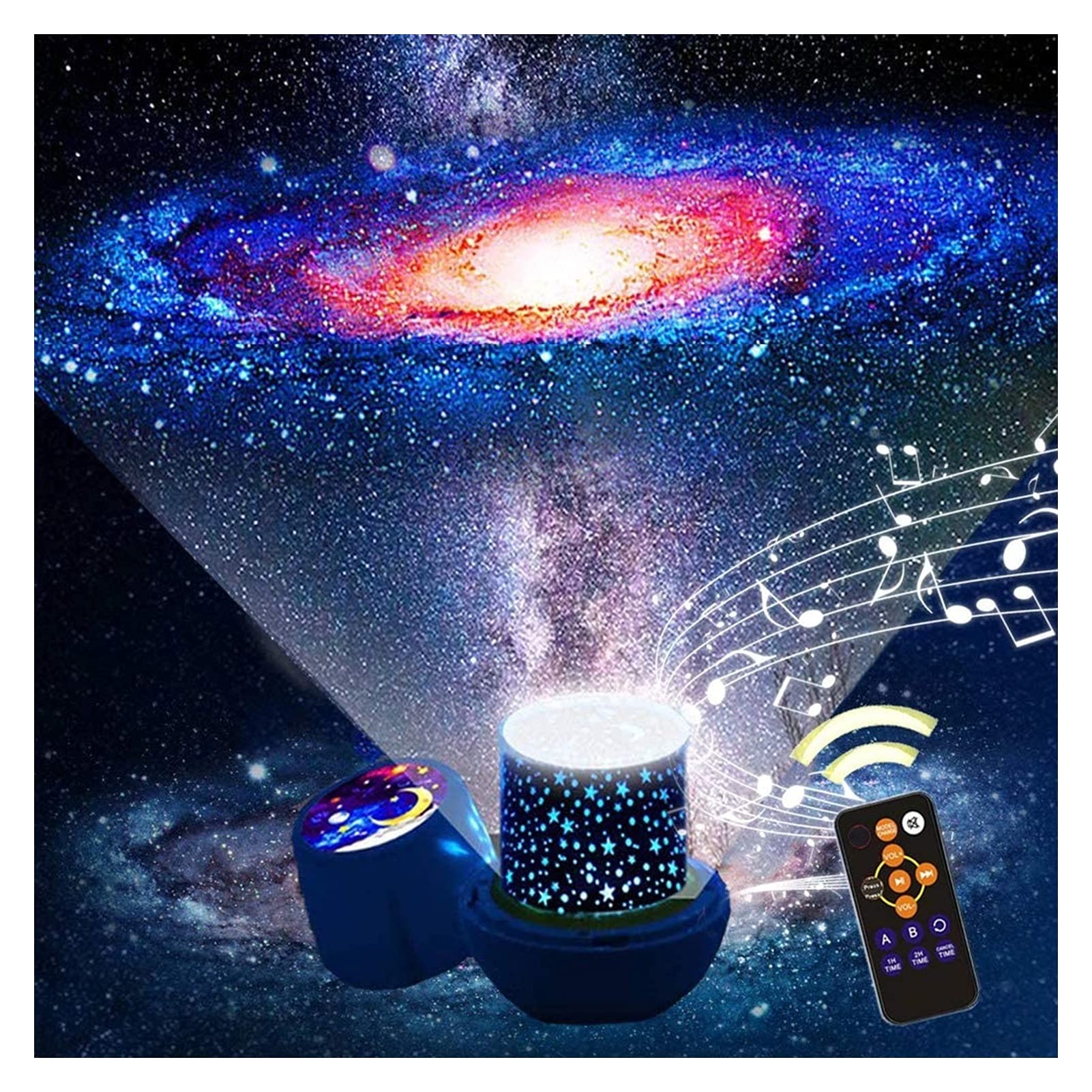 Best Star Projector for Kids & Adults - 360° Rotating Galaxy Night Light with Music, Timer & Auto Shut Off | Romantic Bedroom Decor, Baby Nursery Light, Meditation & Relaxation Aid | Perfect for Birthday Gifts, Home Theater & Ceiling Projection