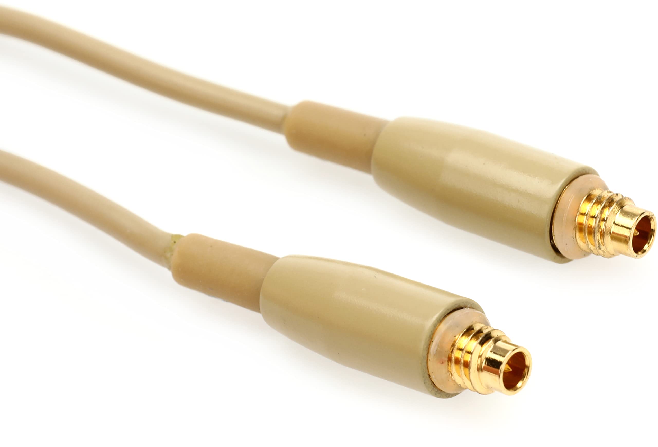 Da-Cappo Que Audio DA12 BE Omnidirectional Headworn Microphone - Professional Headset Mic for Singers, Speakers & Presenters with Windscreen, Tie Clip & Carrying Case - Beige - Ideal for Live Performances, Podcasting & Public Speaking