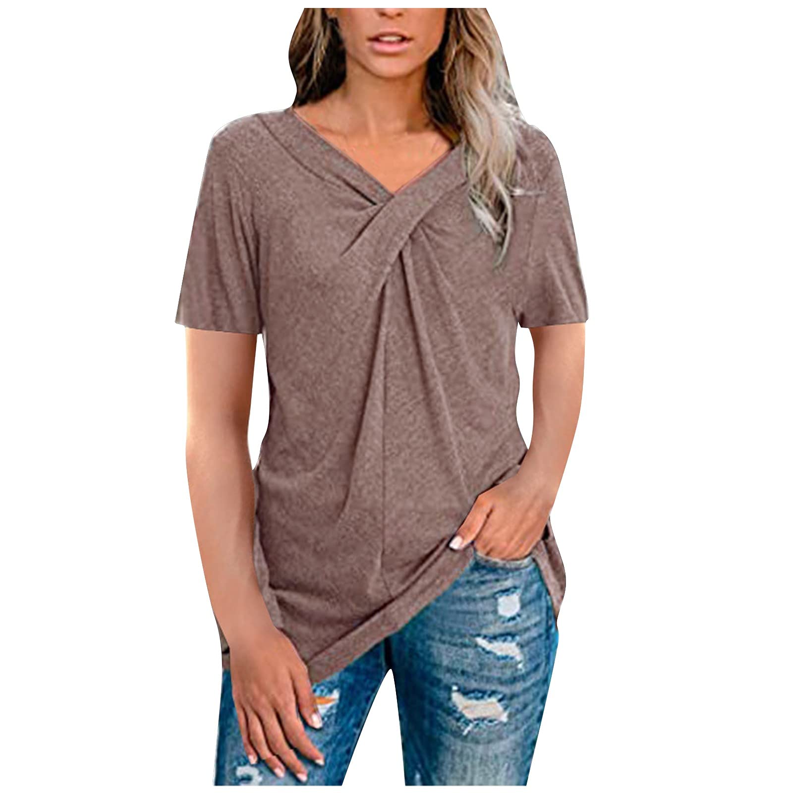 Women's Casual Short Sleeve T-Shirt - Breathable Summer Blouse & Tank Top for Daily Wear | Perfect for Beach, Office, Yoga & Travel | Comfortable Ladies Tee for Workout, Shopping & Vacation | Summer Outfits & Everyday Comfort | Gym, Running Errands & Lounging | Versatile for Work, Weekend & Outdoor Activities | Casual Outings, Summer Fashion & Active Lifestyle | Brunch Dates, Coffee Runs & Weekend Getaways | Great for Home Relaxation & Everyday Style