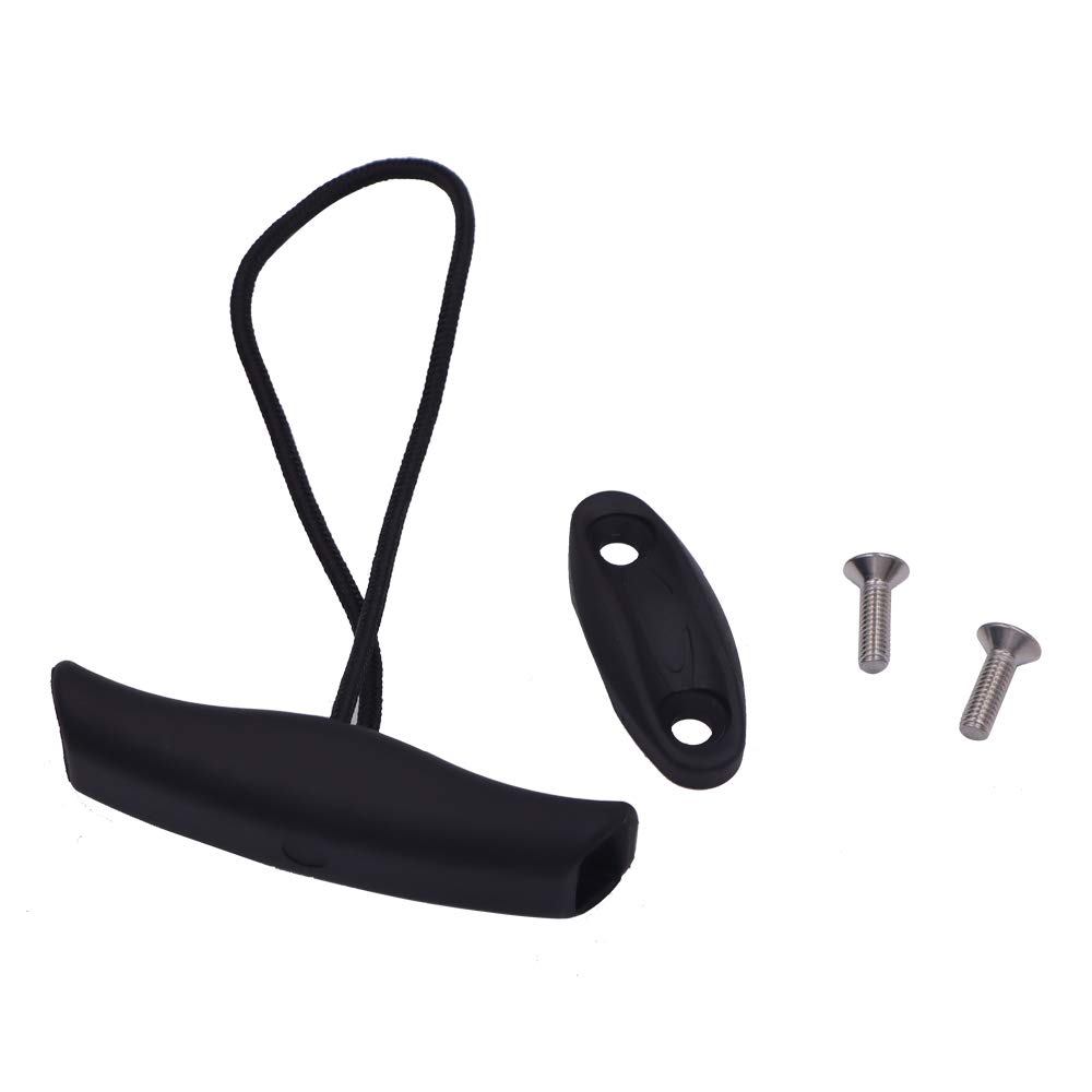 2PCS Kayak Canoe Carry Handle with Cord and Pad Eyes - Heavy Duty T-Handle for Easy Kayak Transport, Kayak Accessories Replacement, Kayak Straps & Ropes - Perfect for Kayaking, Canoeing and Water Sports Adventures