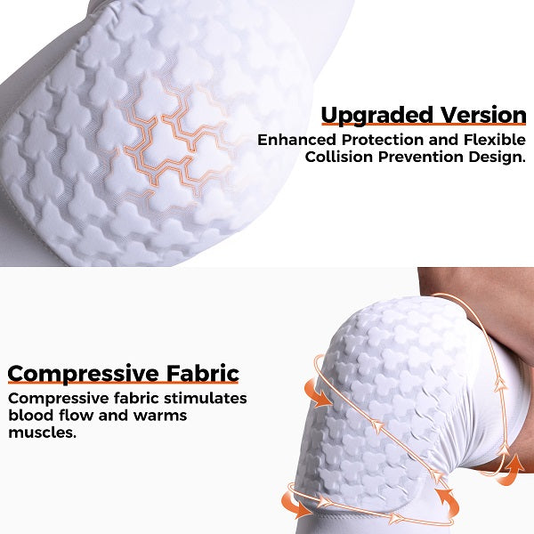 COOLOMG Basketball Knee Pads for Kids, Youth & Adults - Anti-Slip Compression Knee Sleeves for Sports Protection (1 Pair) - Perfect for Basketball, Baseball, Volleyball & Football Training