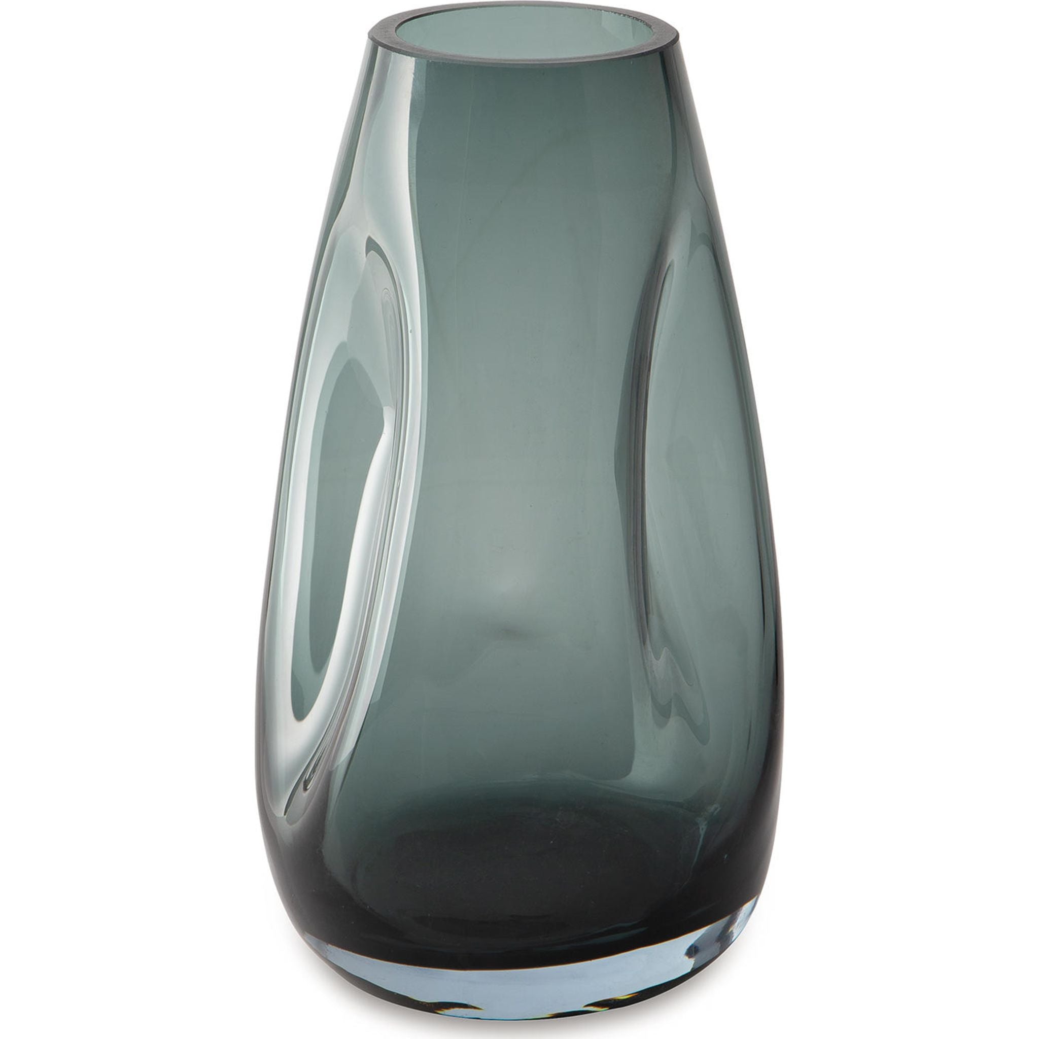 Beamund Glass Vase Set of 2 - Modern Home Decor for Flowers, Centerpiece, Wedding & Living Room Decorations