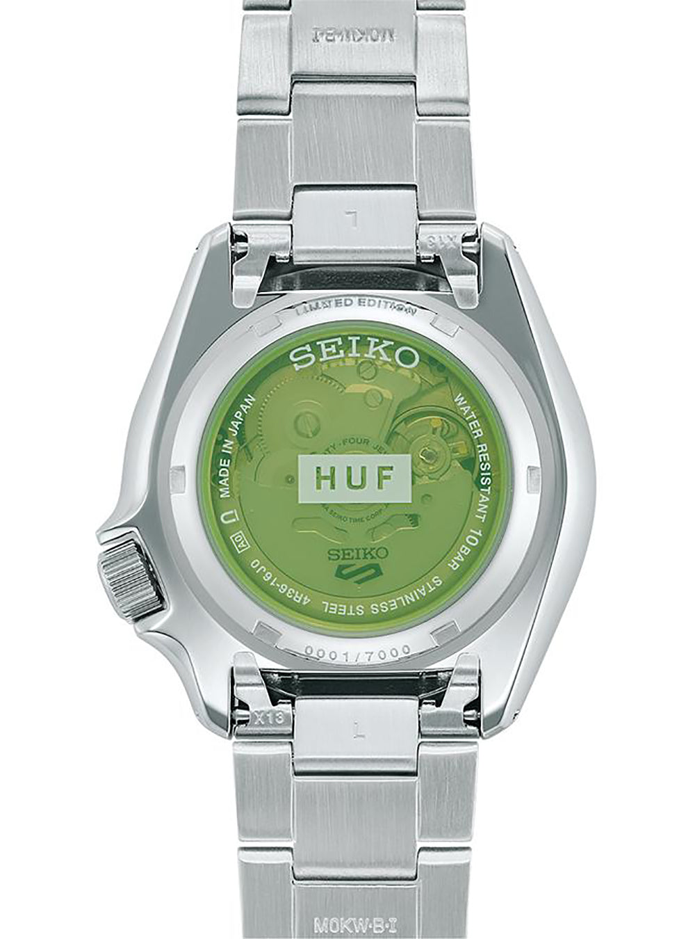 SEIKO 5 Sports Watch HUF Limited Edition SKX Series SBSA279 / SRPL33 - Japanese Made Automatic Men's Watch for Diving, Casual Wear & Collectors