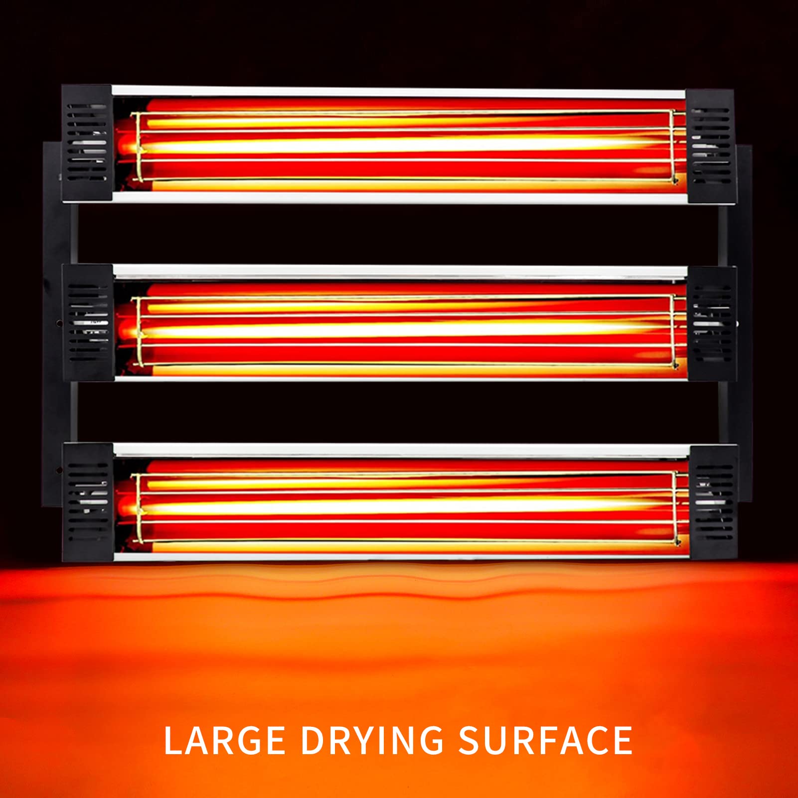 DATOUBOSS 2×3000W Shortwave Infrared Paint Curing Lamp - Professional Auto Body Repair System for Paint Booths & Car Refinishing | Fast Drying for Automotive, Industrial & DIY Projects