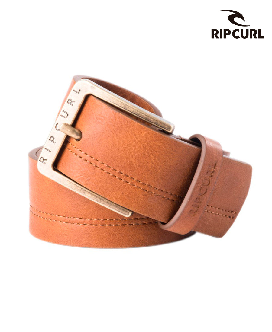 Rip Curl Be Pu Double Stitch Belt (L4) - Durable Surf & Casual Wear for Men & Women - Perfect for Beach, Surfing & Everyday Outfits