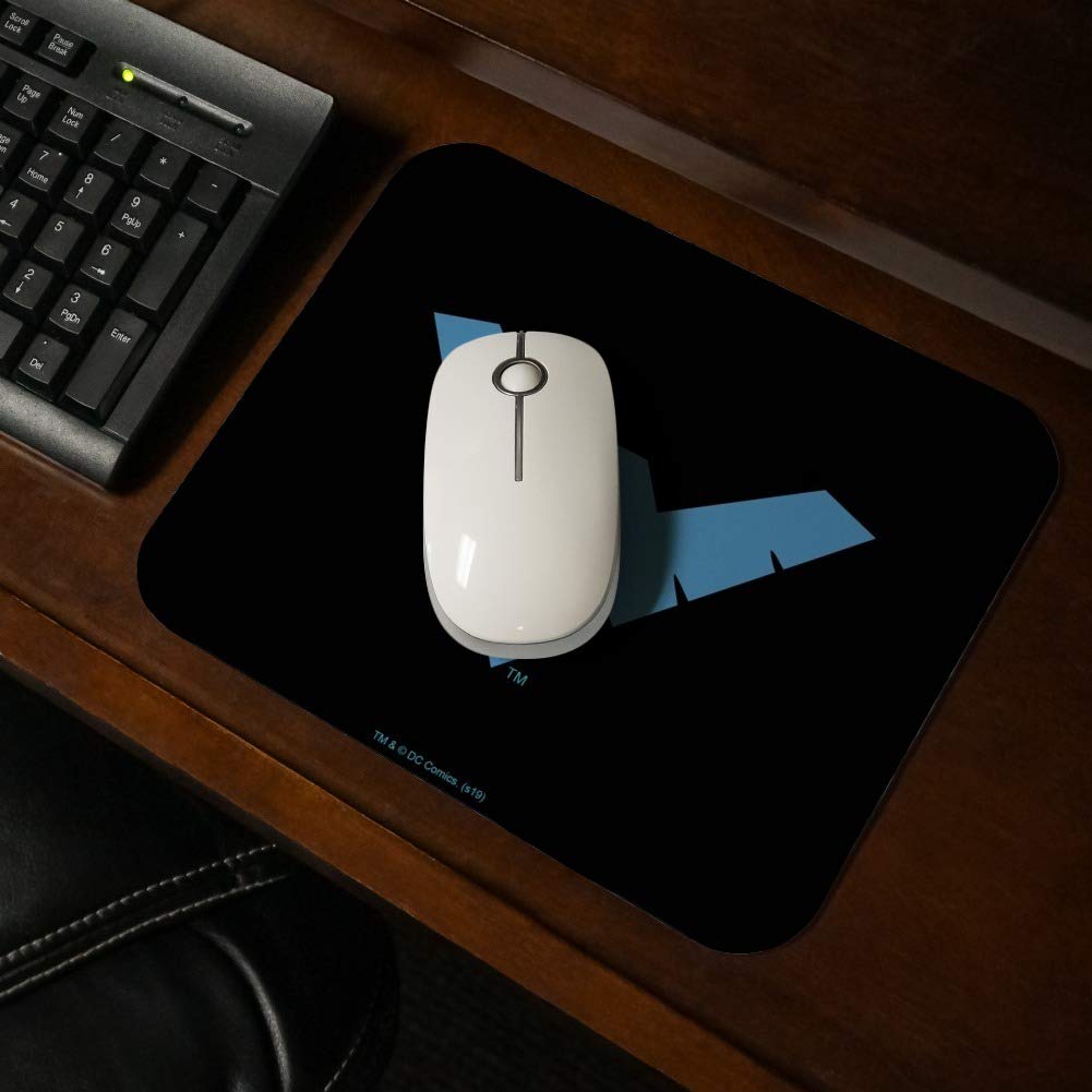 Batman Nightwing Logo Low Profile Thin Gaming Mouse Pad - Non-Slip Rubber Base for PC, Laptop, Office & Home Use - Perfect for Gamers & Professionals