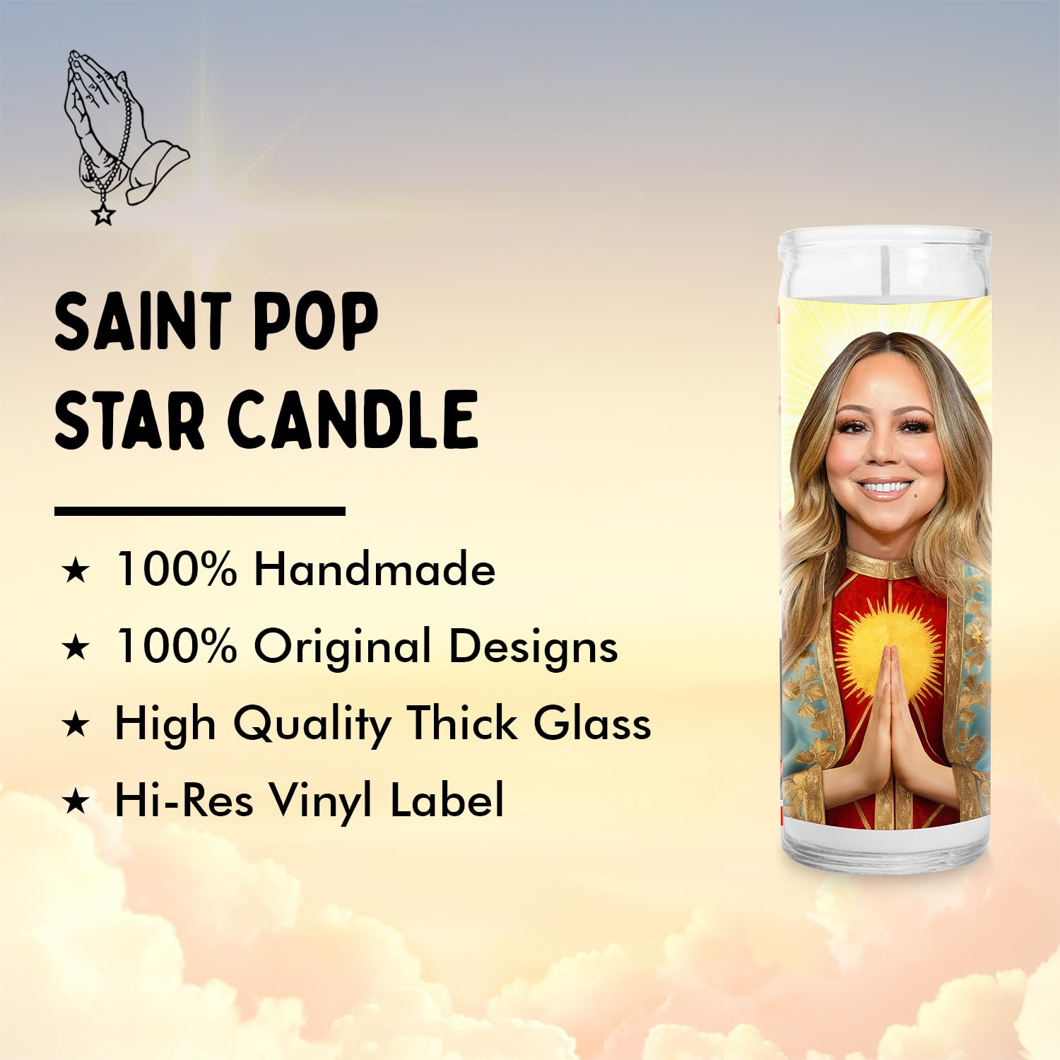 Premium Soy Wax Celebrity Candle - Handmade in USA - Perfect Gift for Music Lovers & Pop Fans - Aromatic Home Decor for Relaxation & Parties