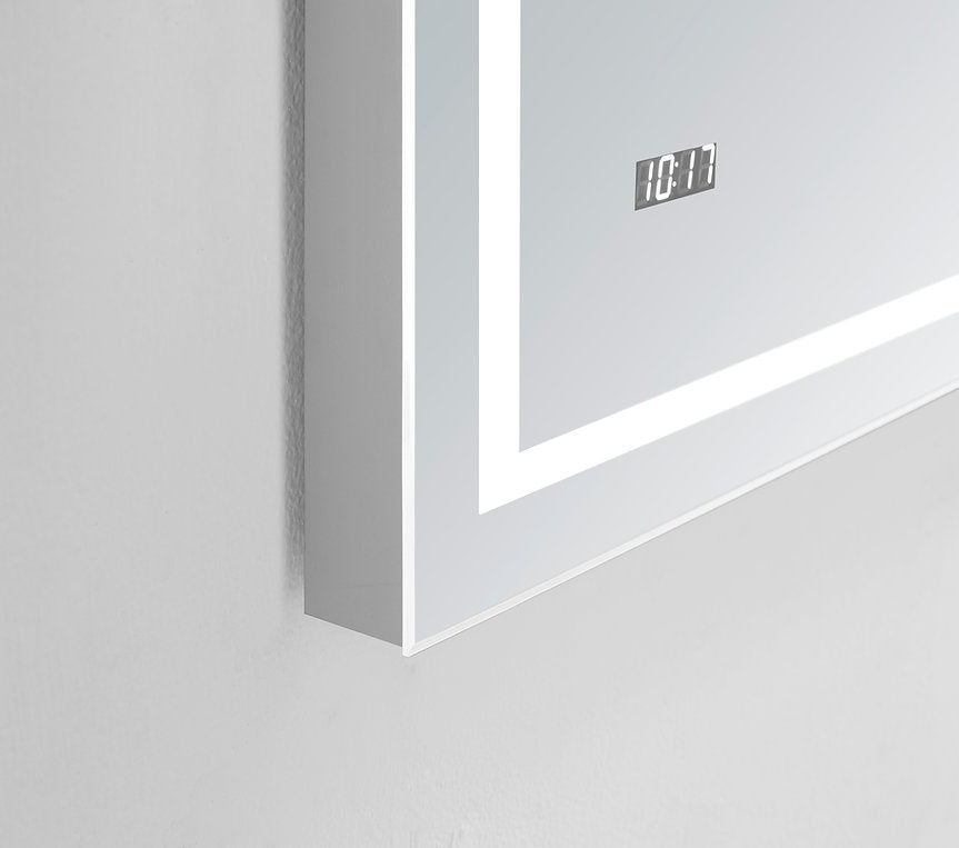 Aquadom Daytona 60x36 Inch LED Bathroom Mirror with Lights - Modern Vanity Mirror for Makeup, Shaving & Home Decor (Wall Mount or Freestanding)