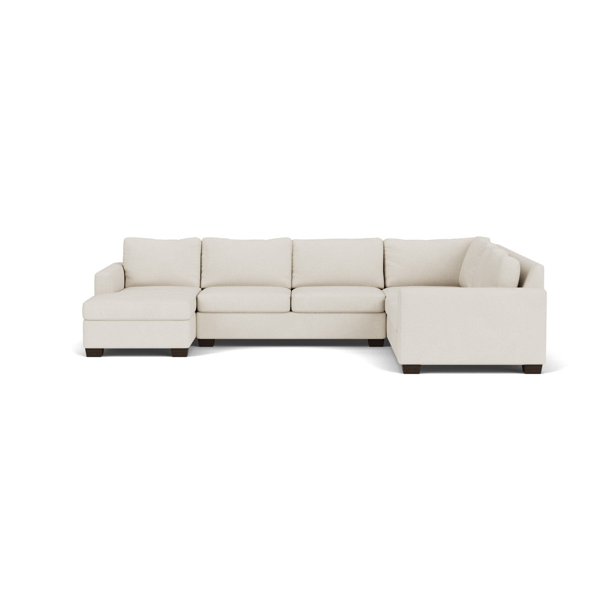 Track 141 Corner Sectional Sofa with Full Sleeper and Left Chaise - Modern L-Shaped Couch for Living Room, Home Theater & Small Spaces