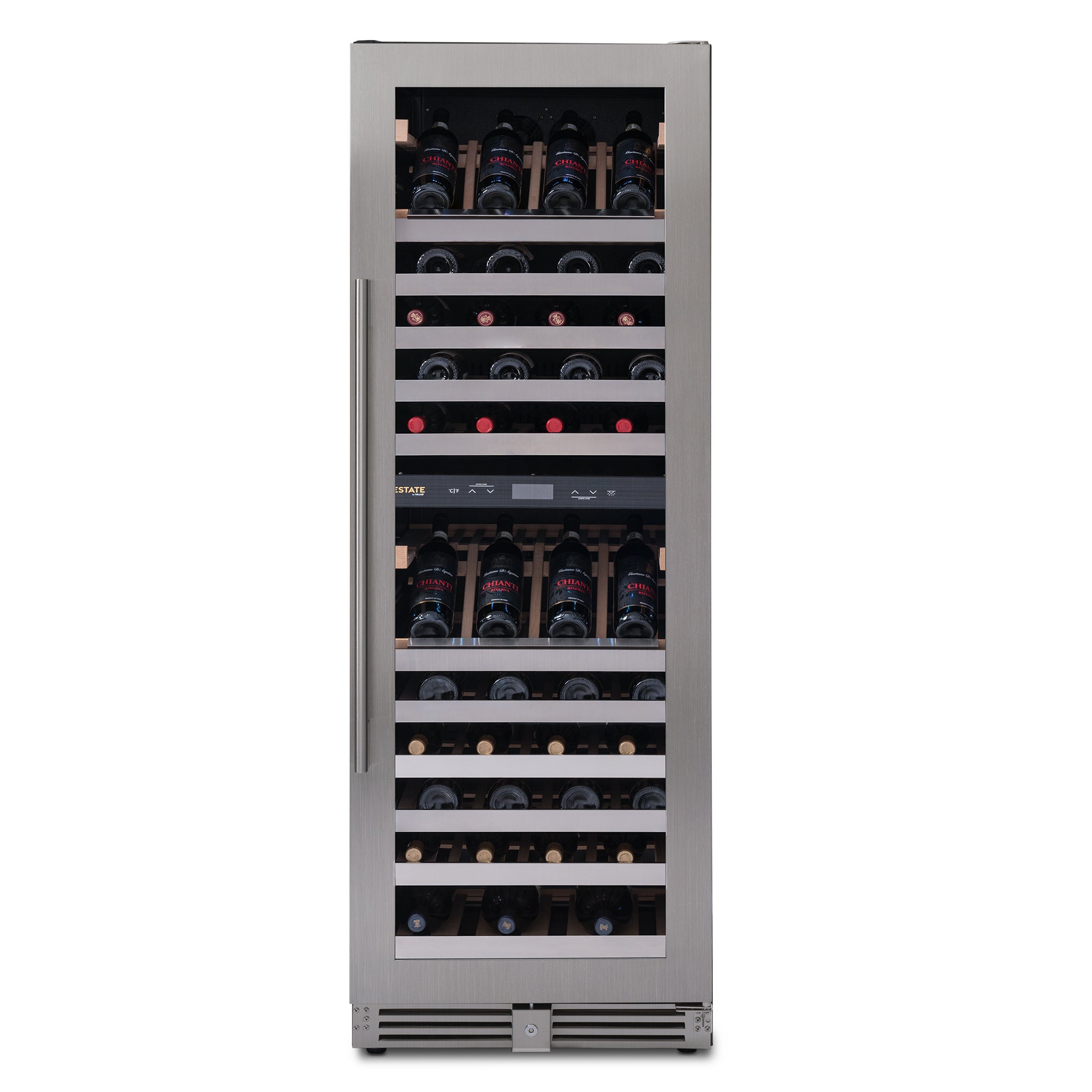 Newair® ESTATE 160 Bottle Freestanding Stainless Steel Wine Cooler Refrigerator - Perfect for Home Bars, Wine Cellars & Entertaining Spaces