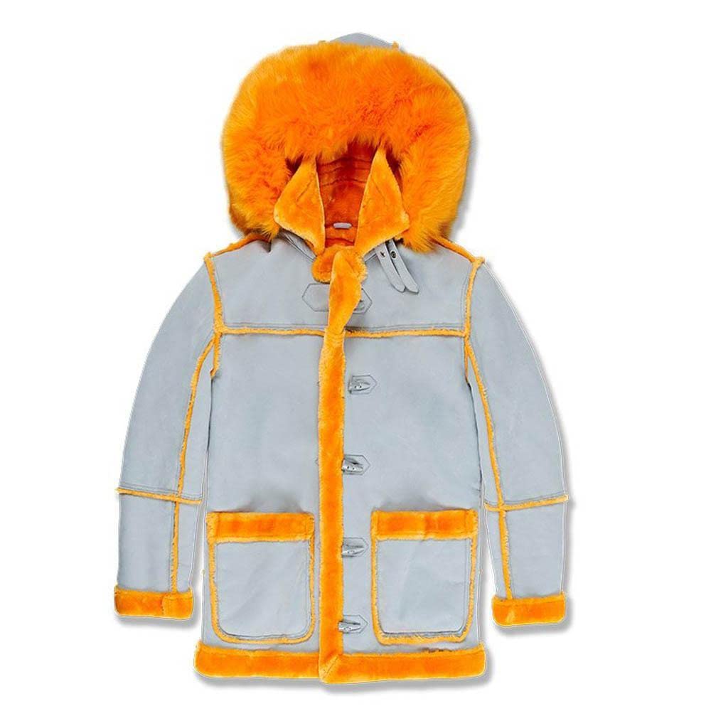Men's Denali Shearling Coat - Cement Wash - XX-Large - Winter Warm Fleece Lined Jacket for Outdoor Activities & Casual Wear