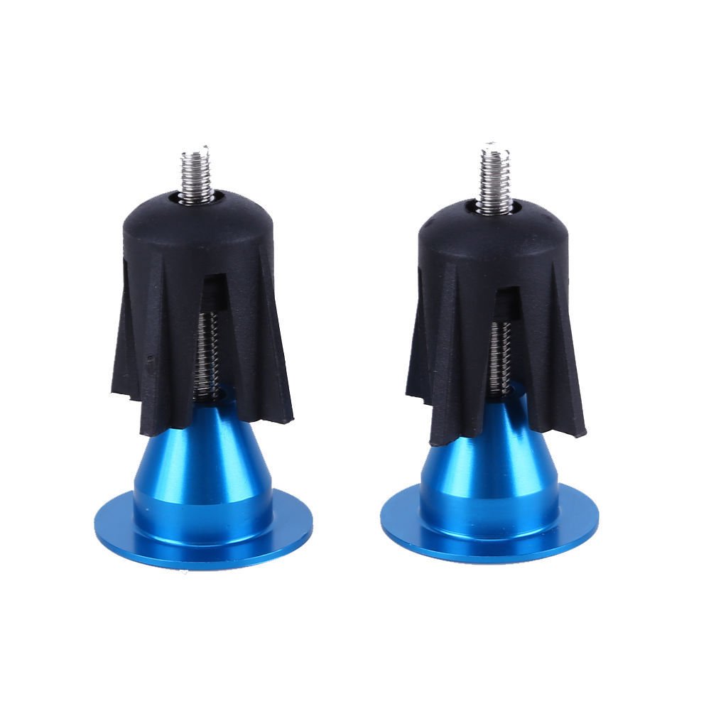 Aluminum Bicycle Bar End Plugs - Durable Bike Handlebar Caps for Road, Mountain & BMX Bikes (1 Pair, Red) - Perfect for Cycling Safety and Handlebar Protection