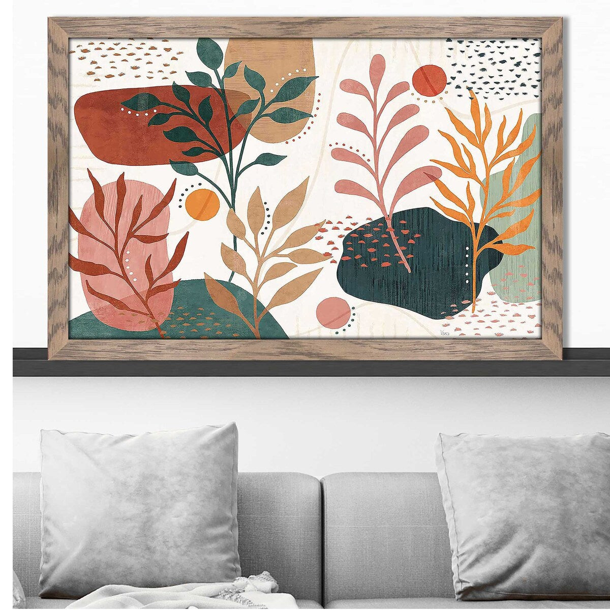 Abstract Blossom I by Veronique Charron - Modern Floral Acrylic Wall Art Print - Perfect for Living Room, Bedroom & Office Decor