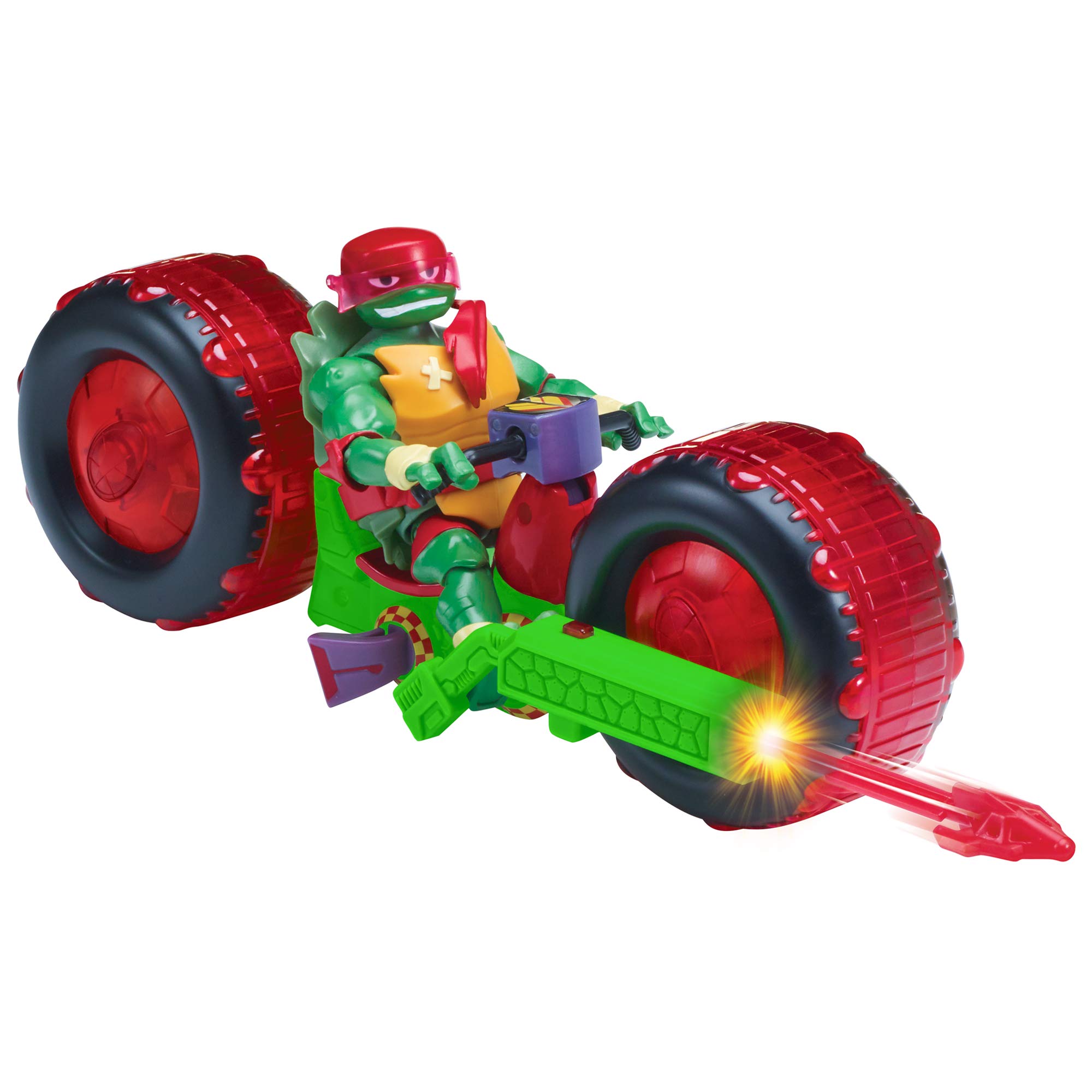 Rise of the Teenage Mutant Ninja Turtles Shell Hog Action Figure with Raphael - Collectible TMNT Toy for Kids & Fans - Perfect for Playtime, Display & Gift Giving