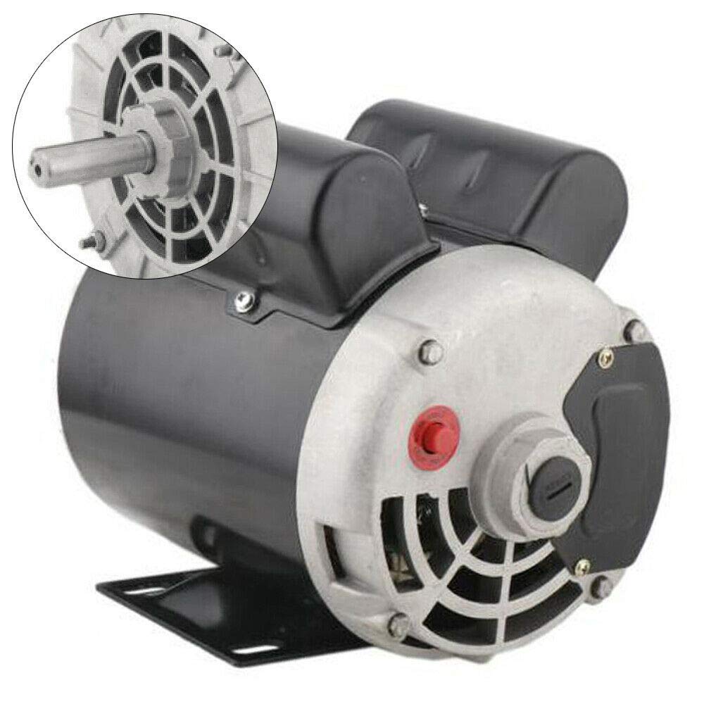 2 HP SPL 56 Frame Single Phase Air Compressor Electric Motor - 120/240V 3450 RPM for Table Saw & Woodworking Tools | Perfect for DIY Projects & Professional Workshops