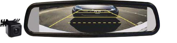 Safety First SFBMRIHD73 7.3 Inch Rearview Mirror Monitor with HD Backup Camera for Trucks, SUVs & RVs - Parking Assistance & Blind Spot Safety