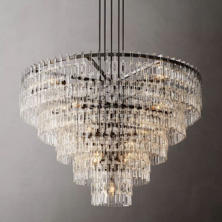 Arrebol 5-Tier Round Crystal Chandelier 60