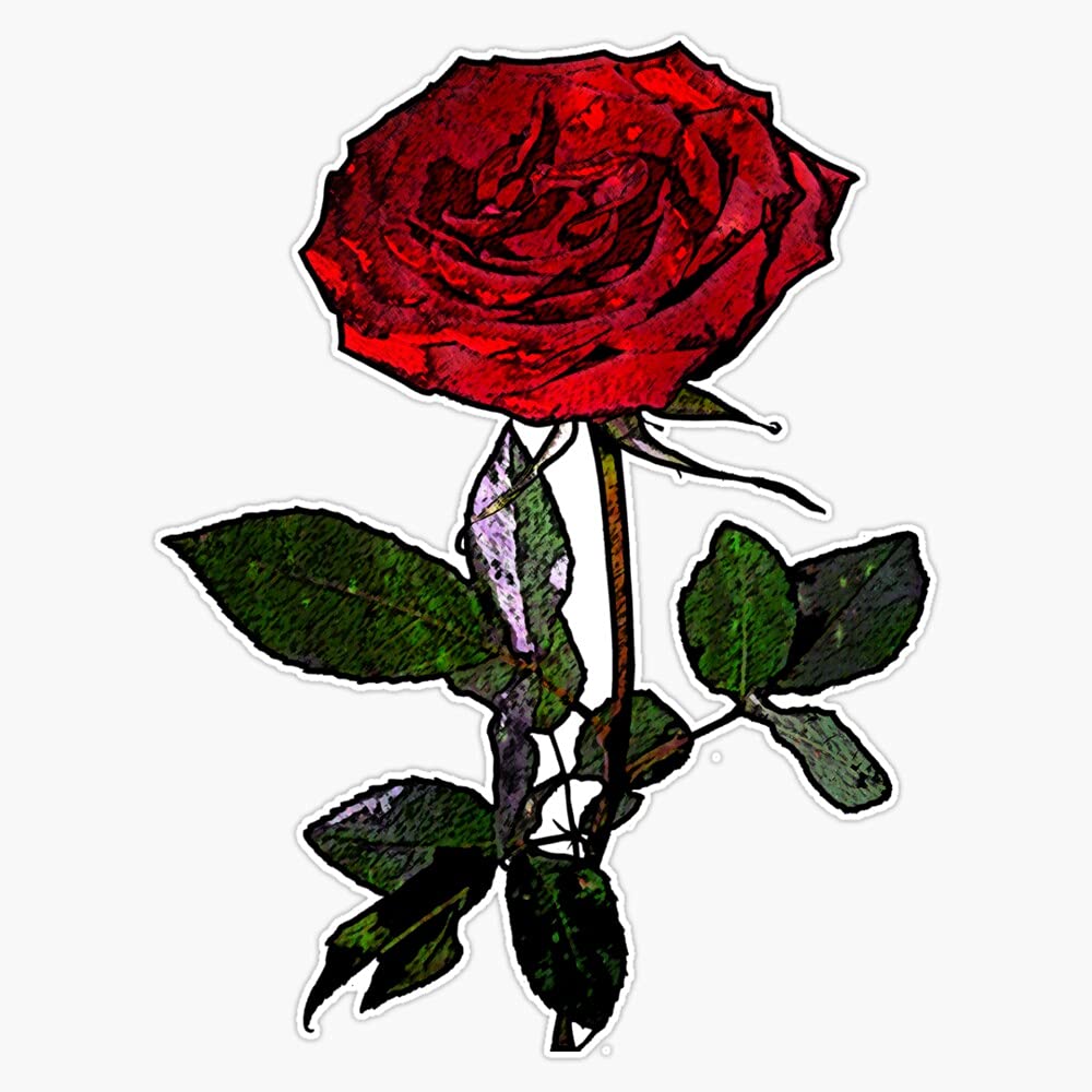 Red Rose Gang Merch Bumper Sticker - 5
