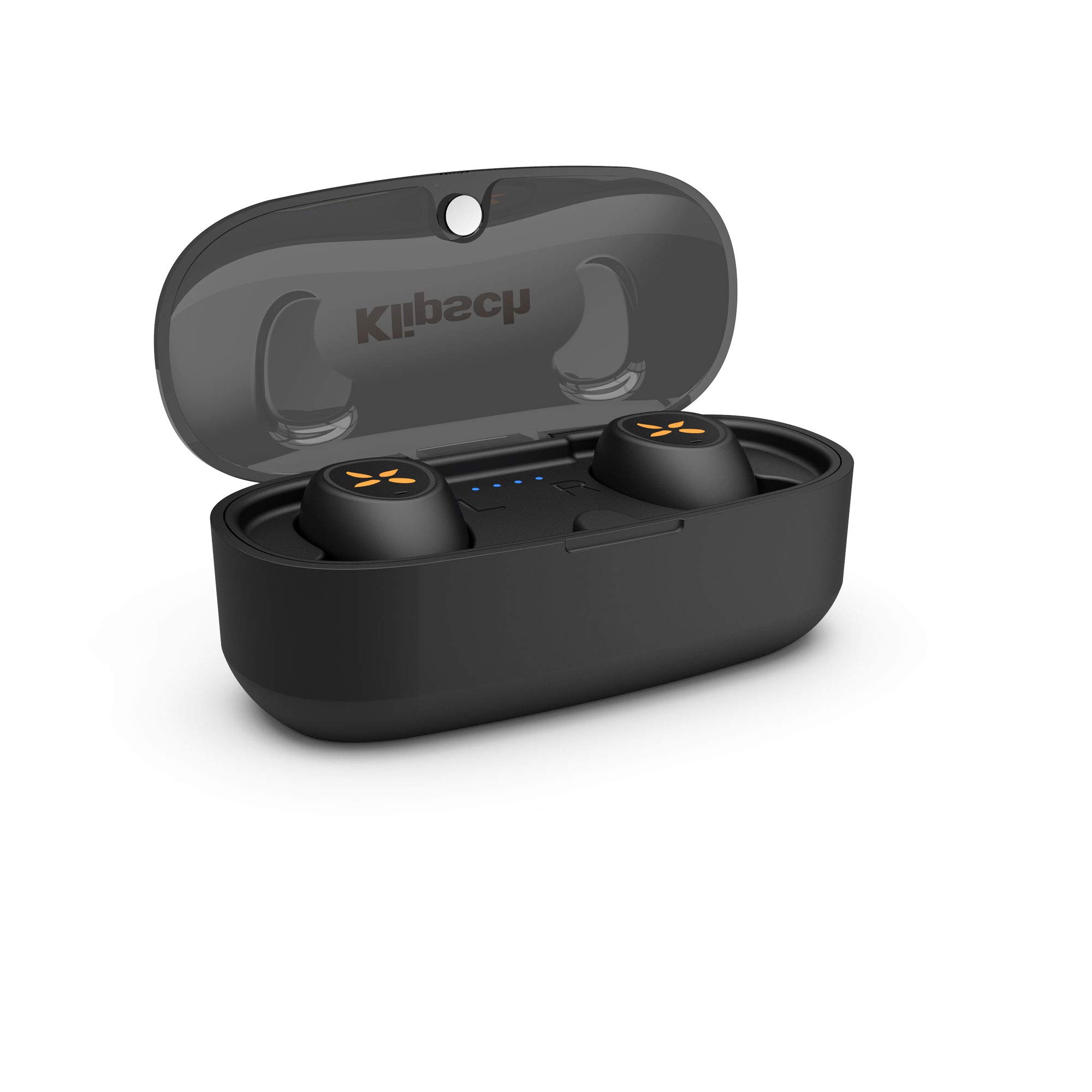 Klipsch S1 True Wireless Bluetooth Earbuds with Wireless Charging Case - IPX4 Waterproof, 32H Playtime, Built-in Mic for Calls - Perfect for Gym, Running, Travel & Commuting