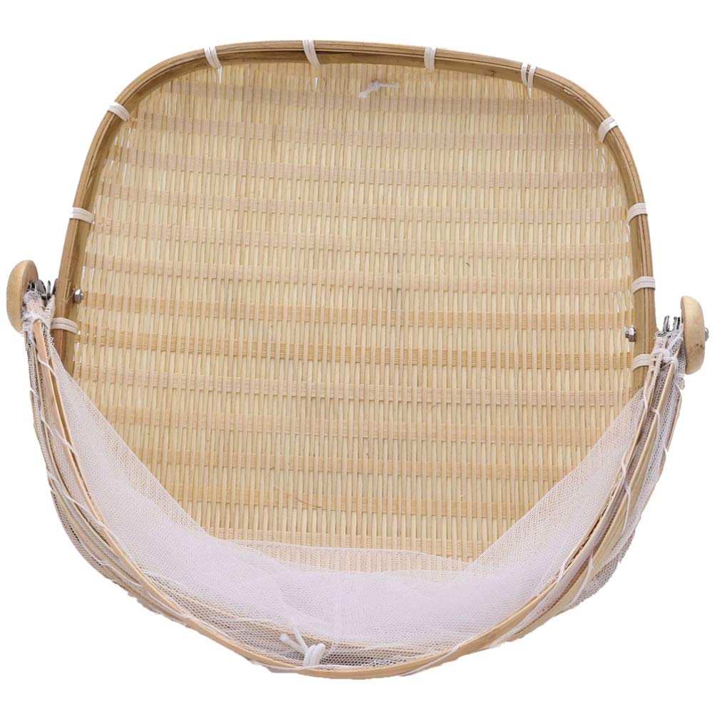 Versatile Handmade Bamboo Bread Basket - Kitchen Utensil for Bread, Fruits & Storage | Eco-Friendly Household Organizer for Countertop, Dining Table & Pantry