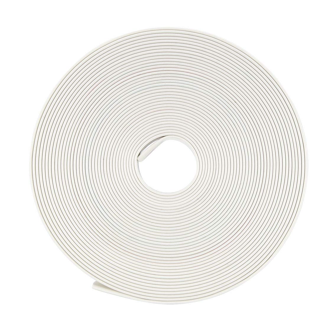 uxcell 10mm Diameter 16mm Flat Width 2:1 Ratio Heat Shrink Tubing - 5m White Cable Sleeve for Wire Insulation, Electrical Repair & DIY Projects - Perfect for Automotive, Electronics & Home Wiring Protection