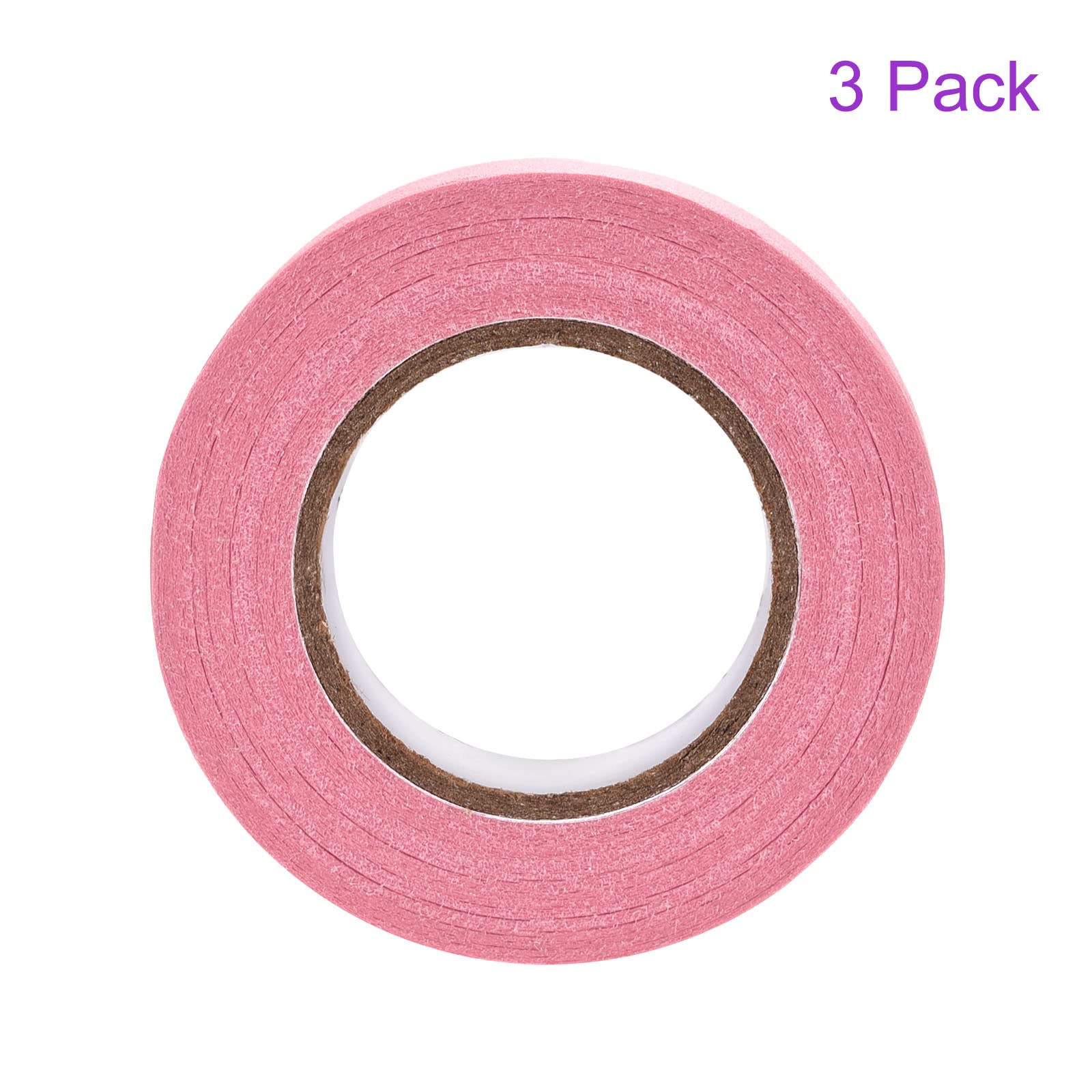 DMiotech 3-Pack 1 Inch x 21 Yards Pink Masking Tape for Painting, Crafts, Labeling & DIY Projects - Perfect for Home Decor, Scrapbooking & Office Organization