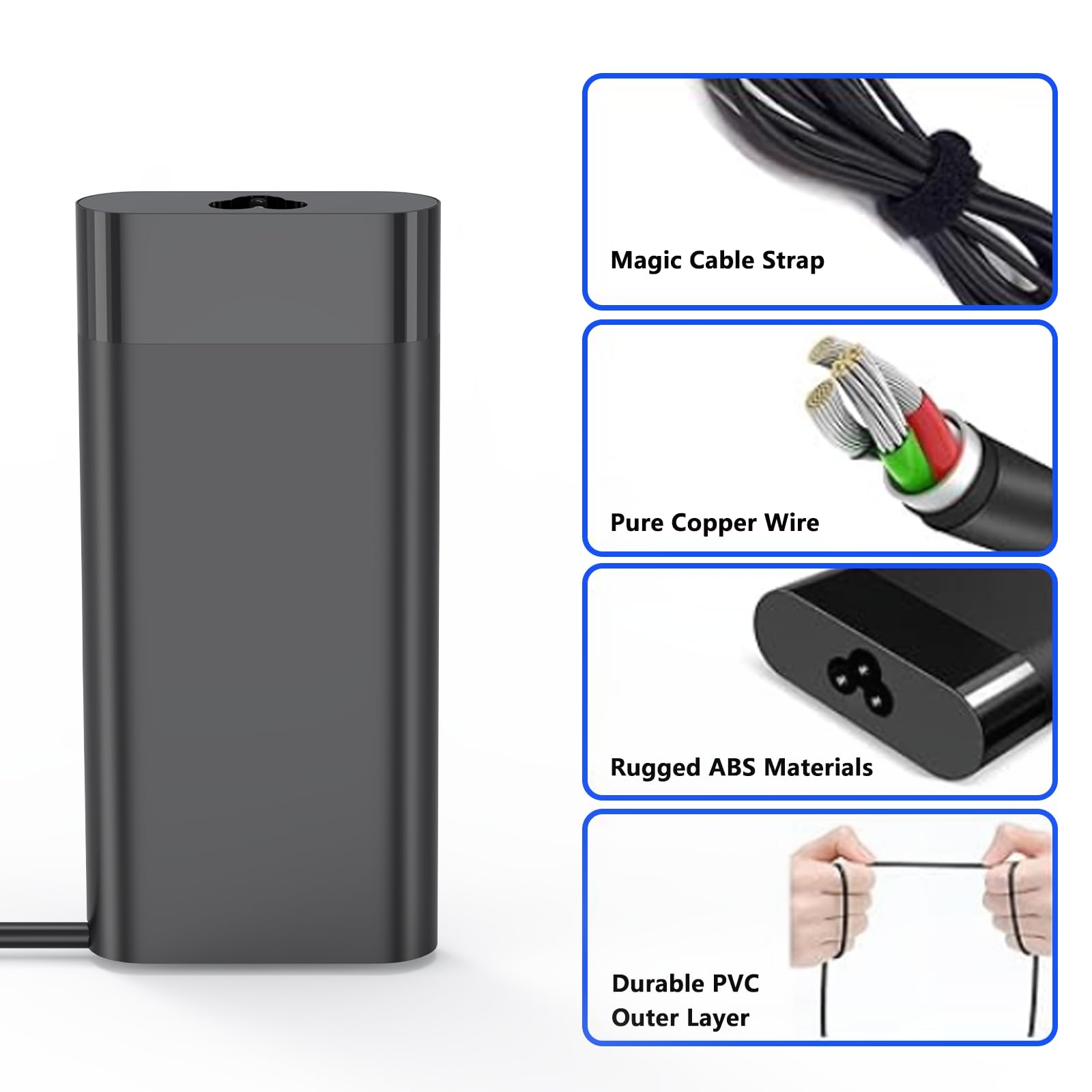 150W Laptop Charger for HP ZBook 15/16/17/15U/15V/Fury G7/G8, Studio G9/G8/G7/G6/G5/G4/G3, OMEN, Pavilion, Victus - AC Power Adapter & Cord - Perfect for Home, Office & Travel Use