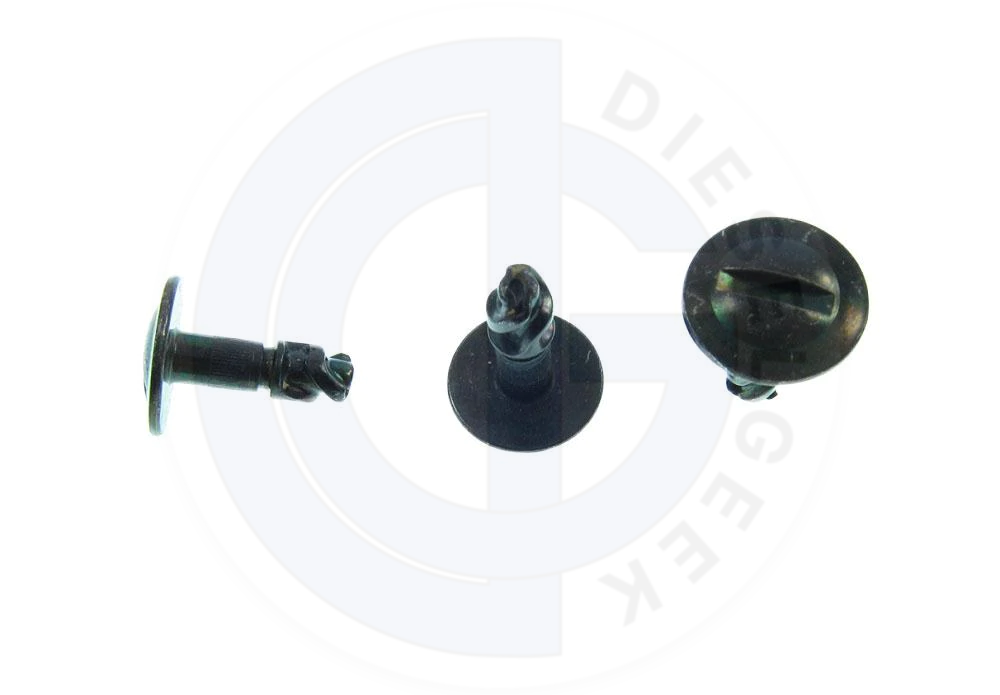 Dzus Quarter Turn Fastener Pin - Black - Quick Release Fastener for Automotive, Marine & Industrial Applications