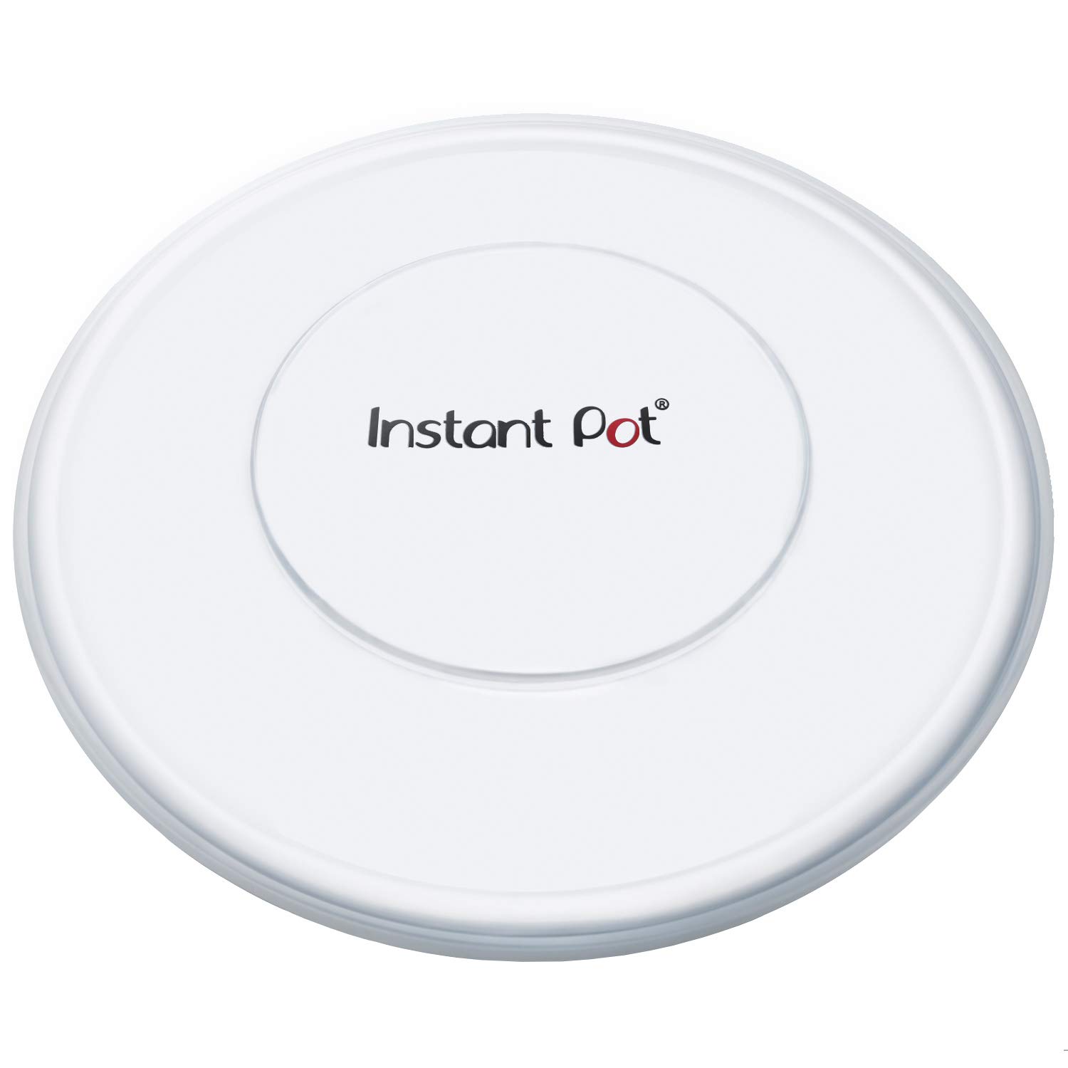 Instant Pot Tempered Glass Lid 9 Inch (23 cm) for 6 Quart Pressure Cooker - Clear & Instant Pot IP SS Silicone Lid Cover 6 Quart - Transparent White - Perfect for Cooking, Steaming & Food Storage