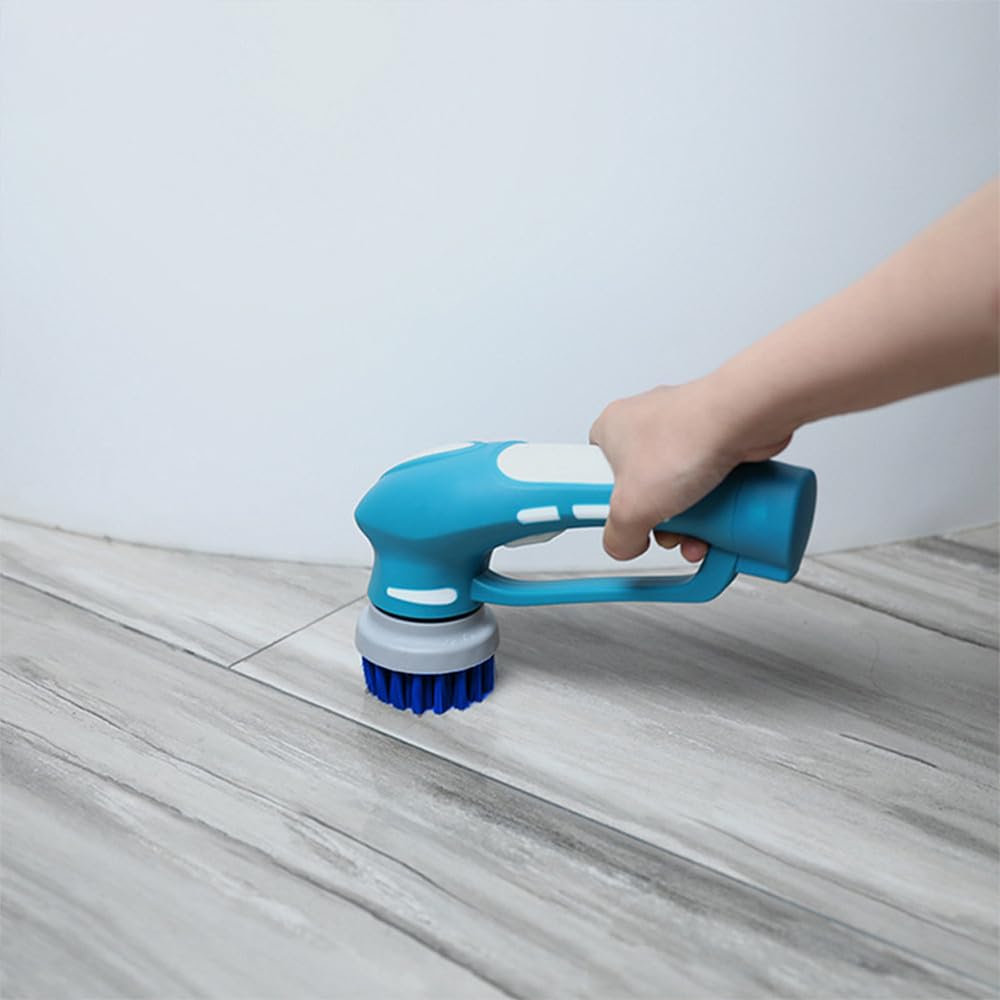 RICHOOSE Cordless Electric Scrubber - 6 Brush Heads for Bathroom, Kitchen & Shower Cleaning