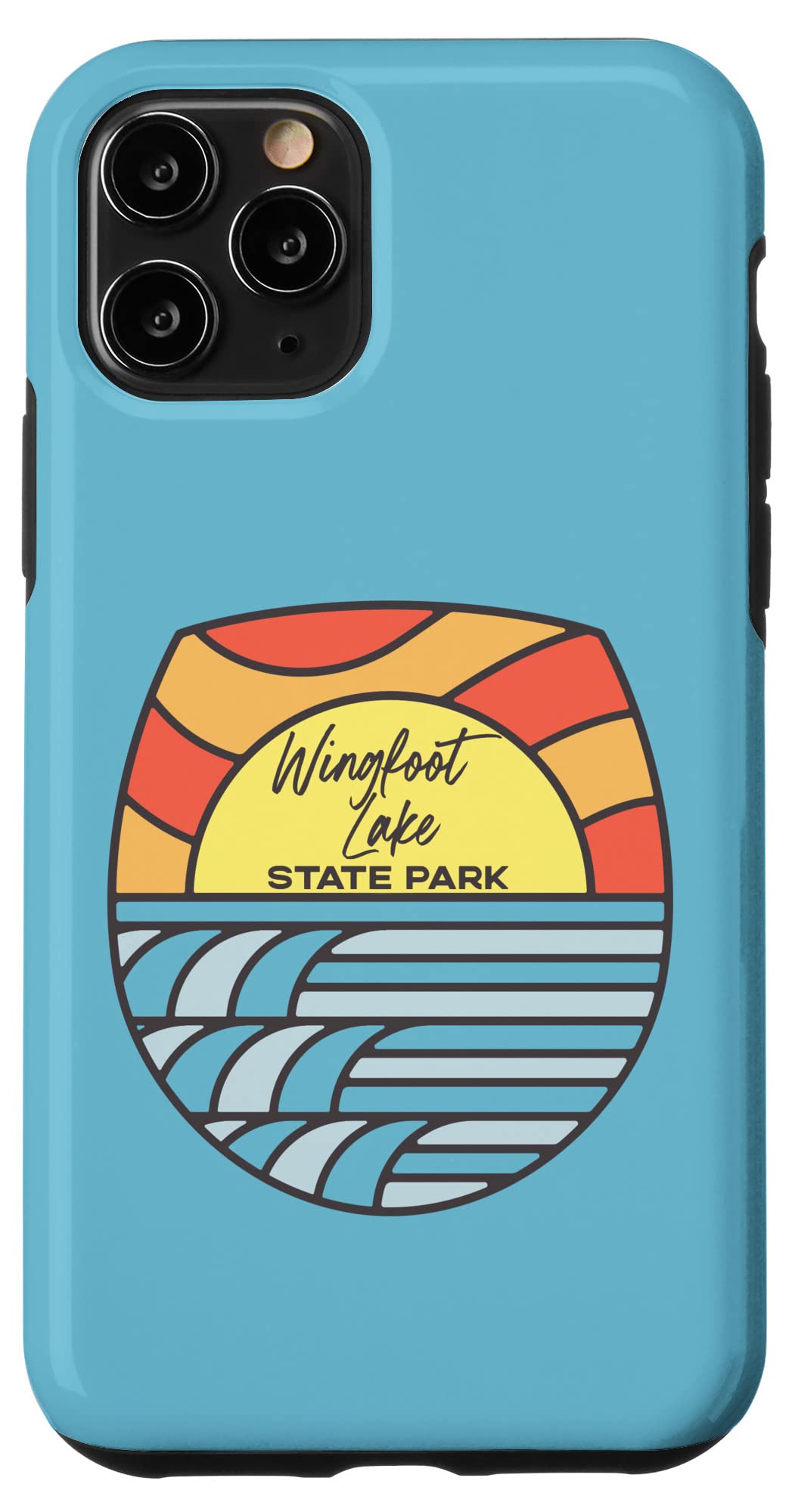 iPhone 11 Pro Case with Wingfoot Lake Ohio Sunset Design - Durable Protective Phone Cover for Travel, Outdoor Adventures & Souvenir Collectors