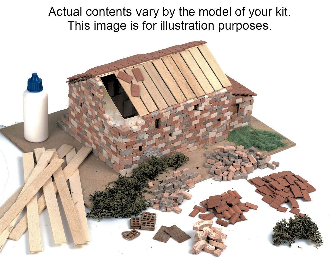 1:87 Scale Ceramic Building Construction Kit - Miniature Rural House Model for Hobbyists, Collectors & Train Enthusiasts | Perfect for Model Railroads, Dioramas & Architectural Displays