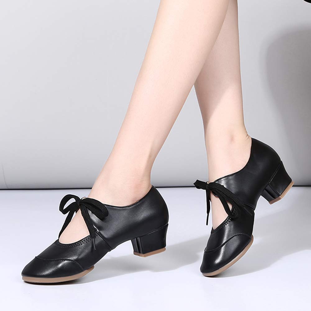 Hipposeus Women's Latin Dance Shoes - Professional Split Sole Ballroom Practice Shoes for Salsa, Tango, Bachata - Model 215 | Perfect for Dance Classes, Performances & Social Dancing