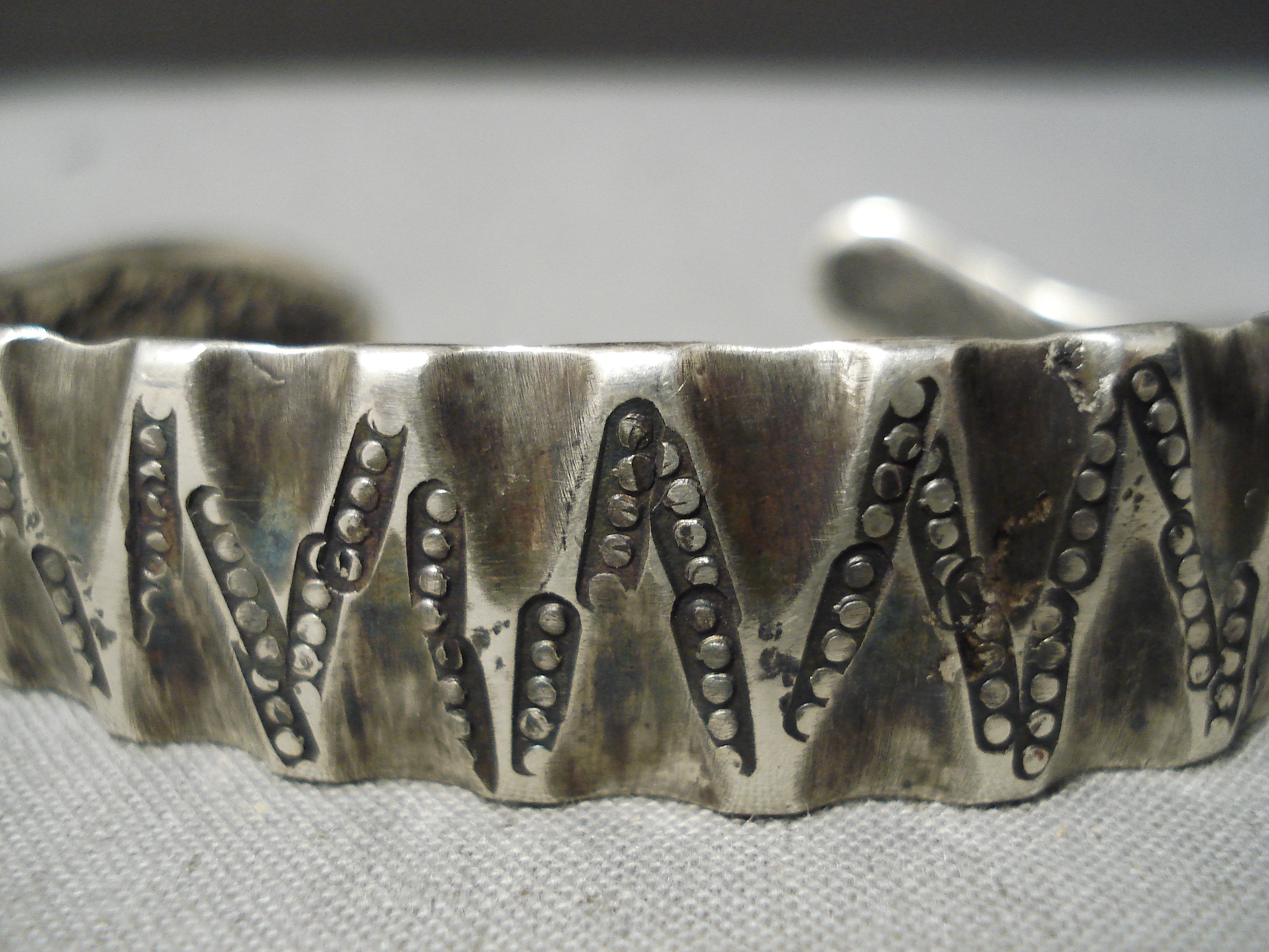 Vintage Navajo Sterling Silver Snake Bracelet - Handmade Native American Jewelry - 1890s to 1910s Antique Statement Piece for Boho Fashion & Western Style Accessories