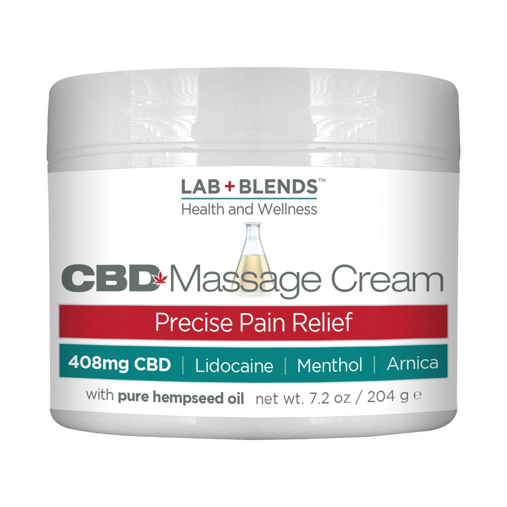 BIOTONE® Lab Blends CBD Massage Cream - 7.2 oz for Pain Relief & Muscle Relaxation - Professional Grade CBD Cream for Massage Therapists & Athletes - Perfect for Post-Workout Recovery & Spa Treatments