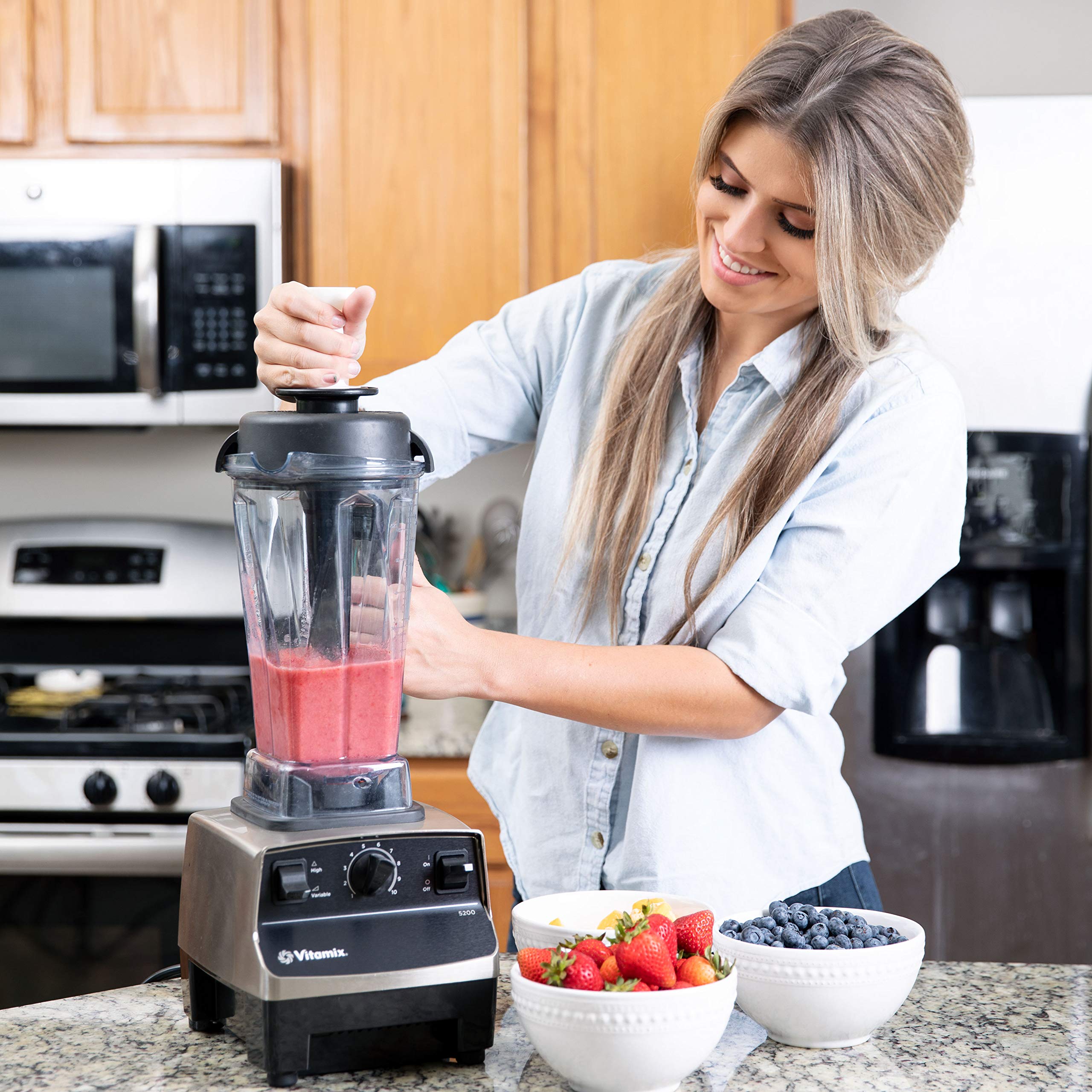 Vitamix 64 oz Tamper - Patented Blender Plunger Accessory for Classic Vita-Mix Containers | Perfect for Smoothies, Soups & Nut Butters